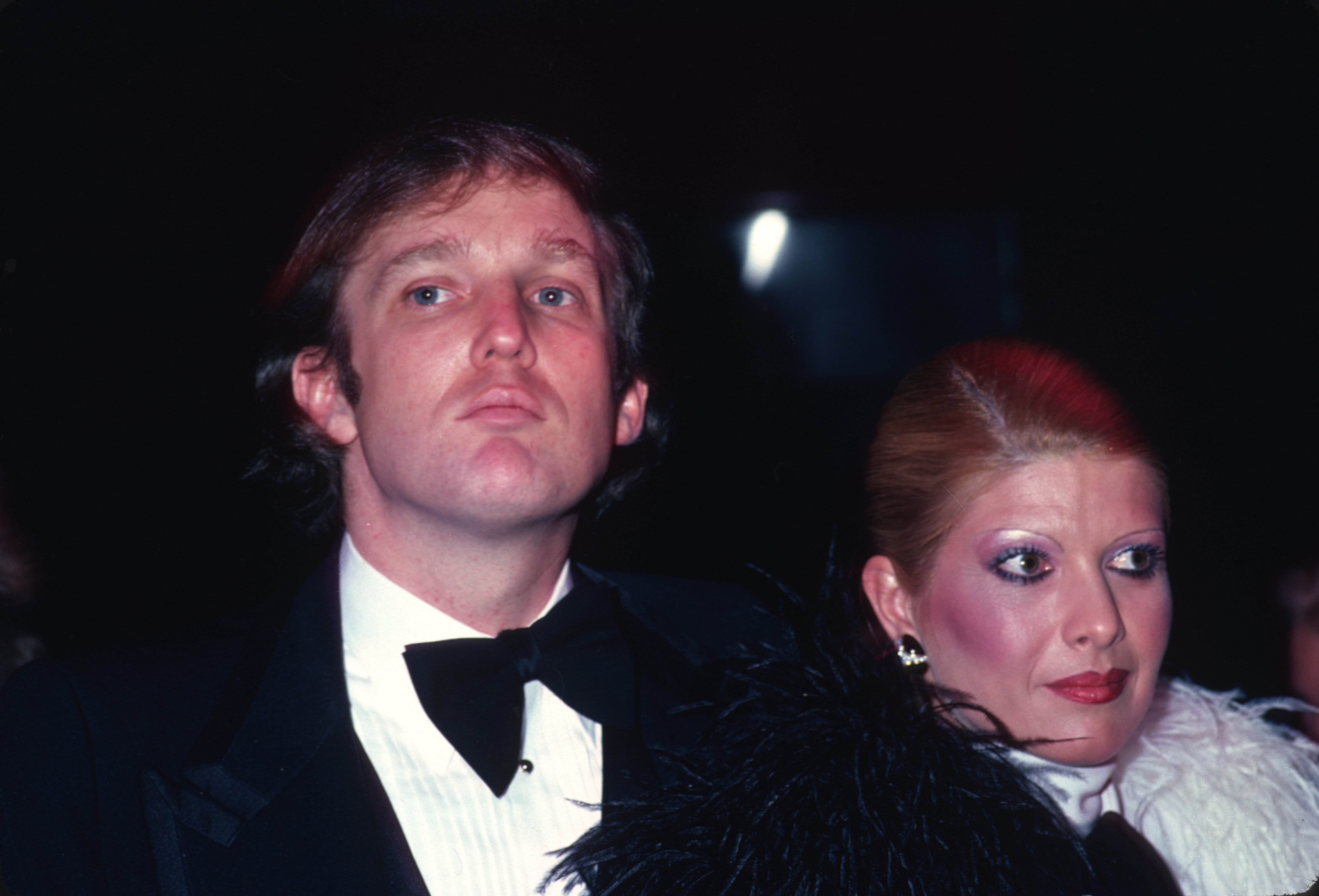 Donald Trump and Ivana Trump attend Roy Cohn's birthday party in February 1980 in New York City. | Source: Getty Images