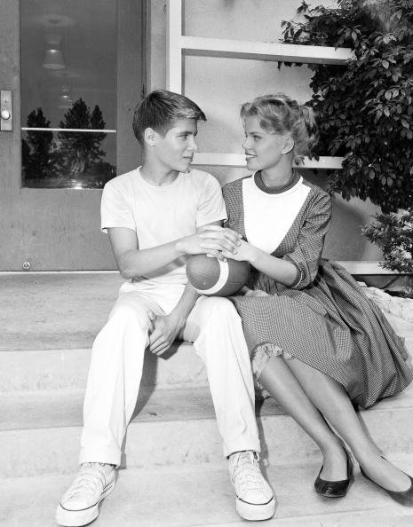 Don Grady, and Marta Kristen on the set of "Spring Will Be a Little Late" on 12/8/60 | Photo: Getty Images