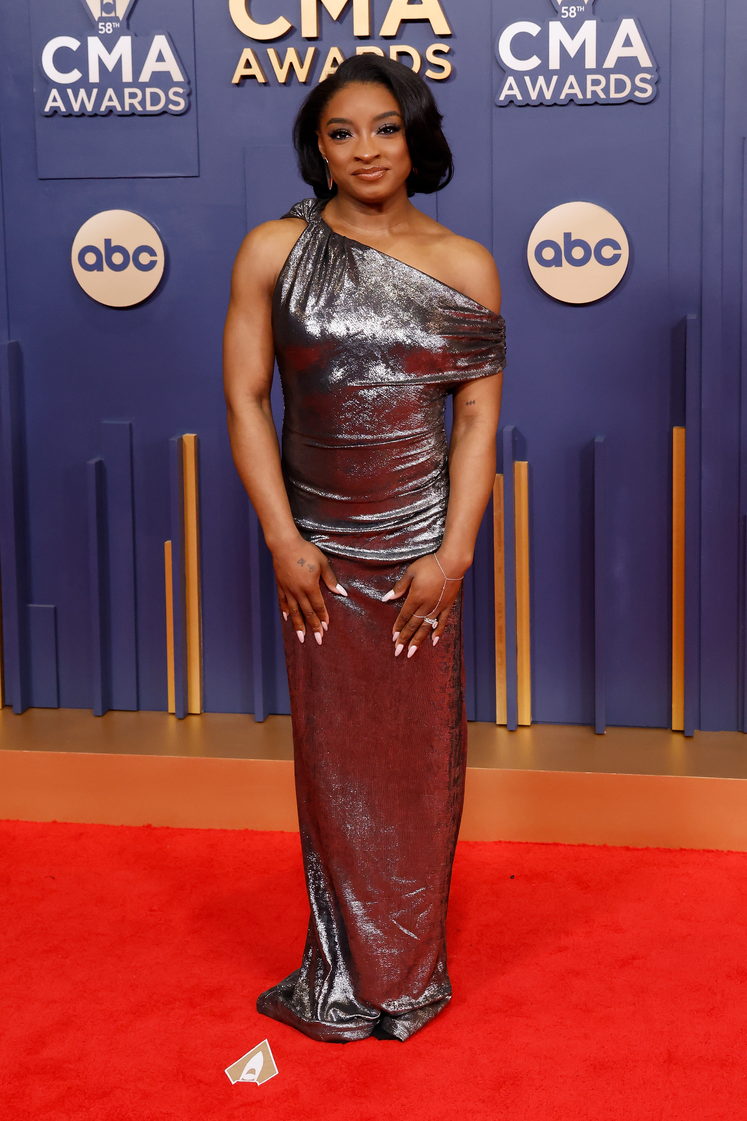 Simone Biles at the 58th Annual CMA Awards in Nashville, Tennessee on November 20, 2024 | Source: Getty Images