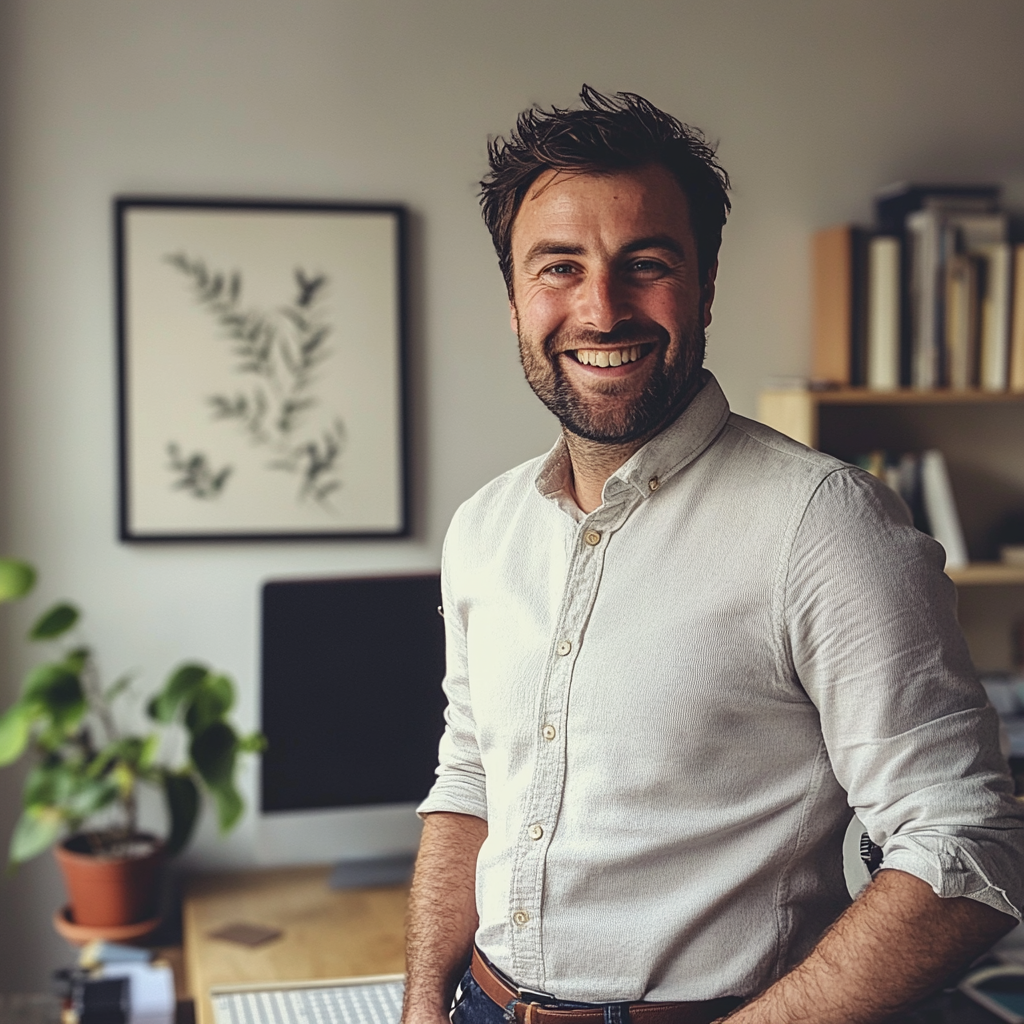 A smiling man | Source: Midjourney