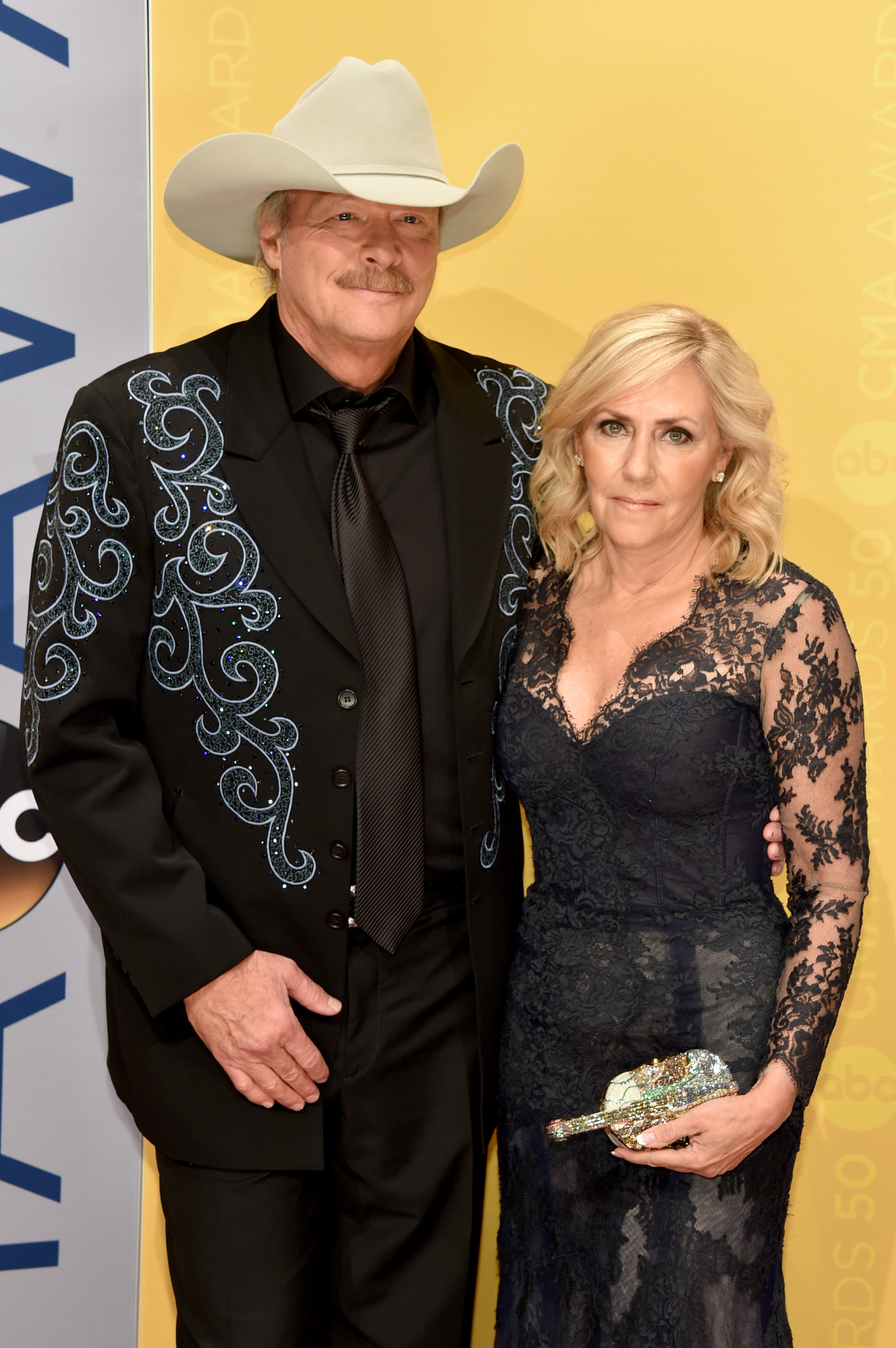 Alan Jackson and wife Denise Jackson attend the 50th annual CMA Awards on November 2, 2016 in Nashville, Tennessee | Source: Getty Images