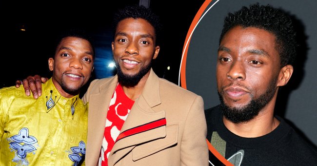 Kevin and Chadwick Boseman at the after party for Marvel Studios' "Black Panther" 2018, New York City [Left] Chad Boseman at GQ Celebrates The 2018 All-Stars In Los Angeles at Nomad Hotel Los Angeles [Right] | Photo: Getty Images