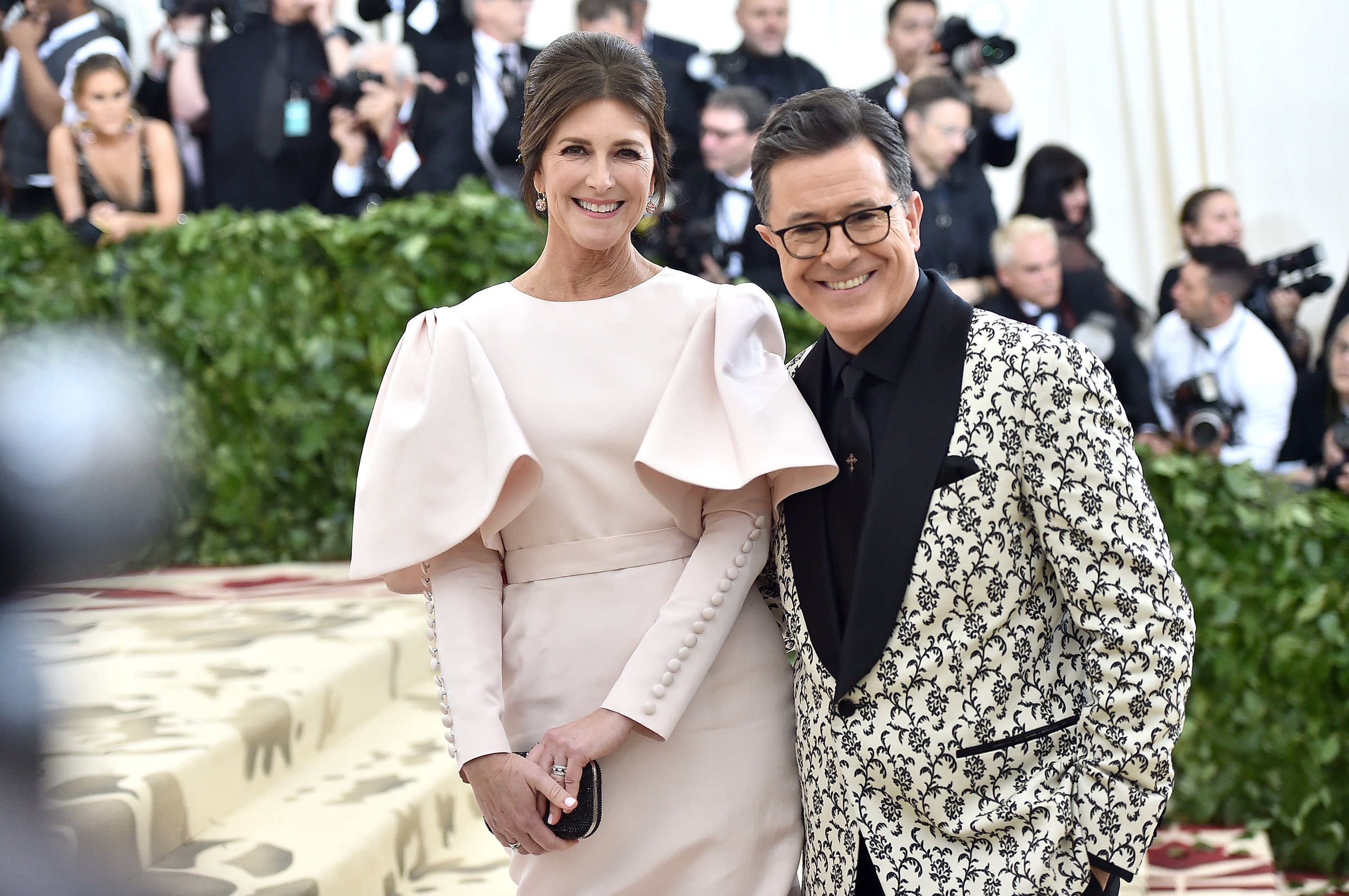 Stephen Colbert and Evelyn McGee-Colbert at the 2018 Met Gala on May 7, 2018 |  Source: Getty Images