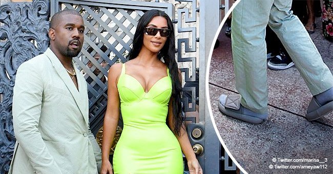 Kanye West slammed for wearing 'disrespectful' tiny Yeezy slides to 2Chainz's wedding