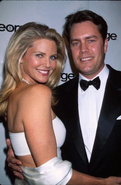 Model Christie Brinkley and ex-husband, architect Peter Cook, at party for television series The West Wing. | Photo: Getty Images