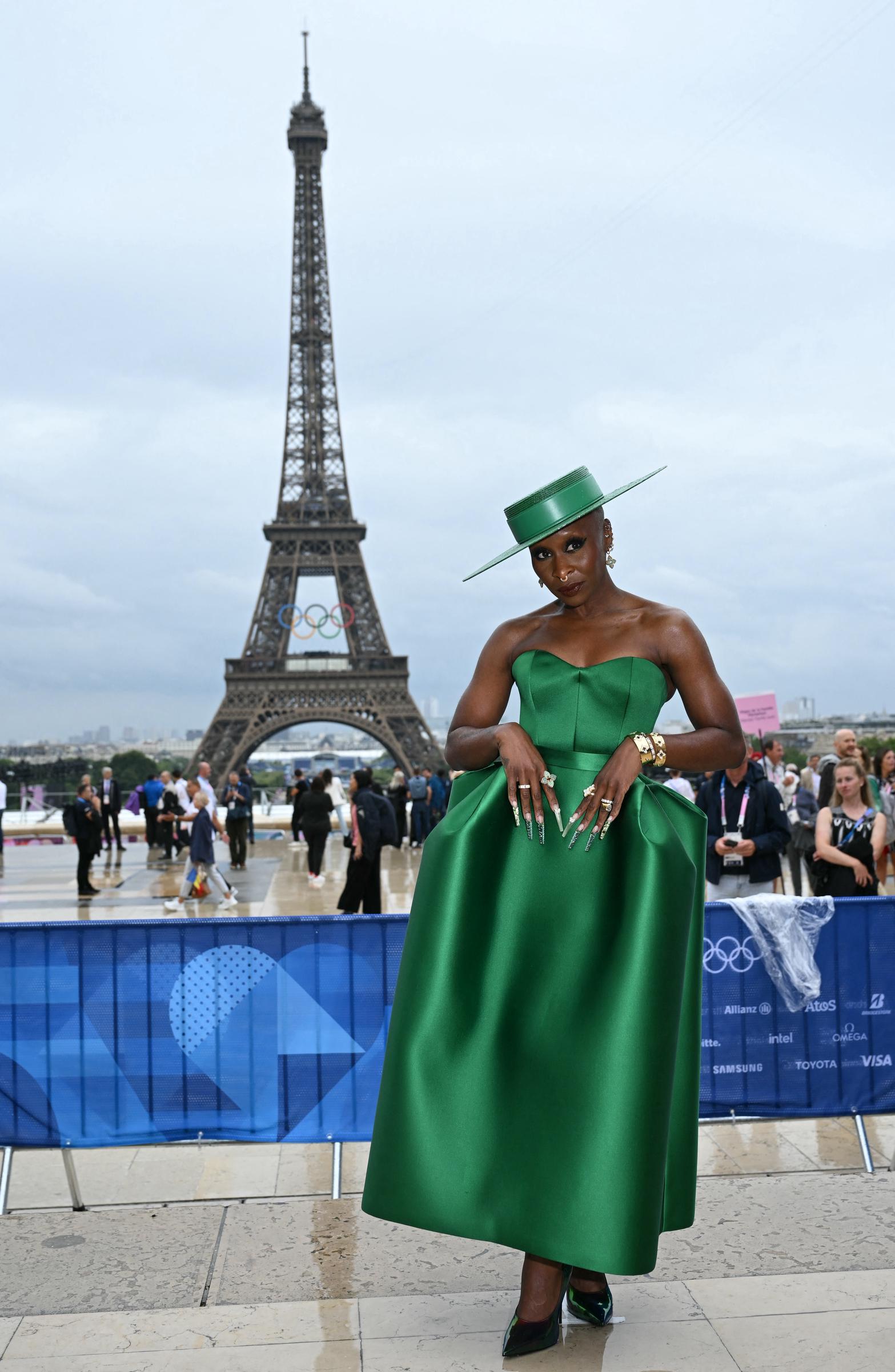 Cynthia Erivo arrives for the Paris 2024 Olympic Games opening ceremony on July 26, 2024 | Source: Getty Images