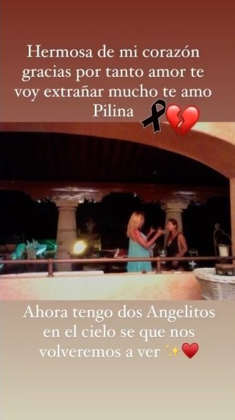 Mensaje a Pilina. |Foto: Captura de pantalla de Instagram/GrettellV Mensaje a Pilina. |Foto: Captura de pantalla de Instagram/GrettellV