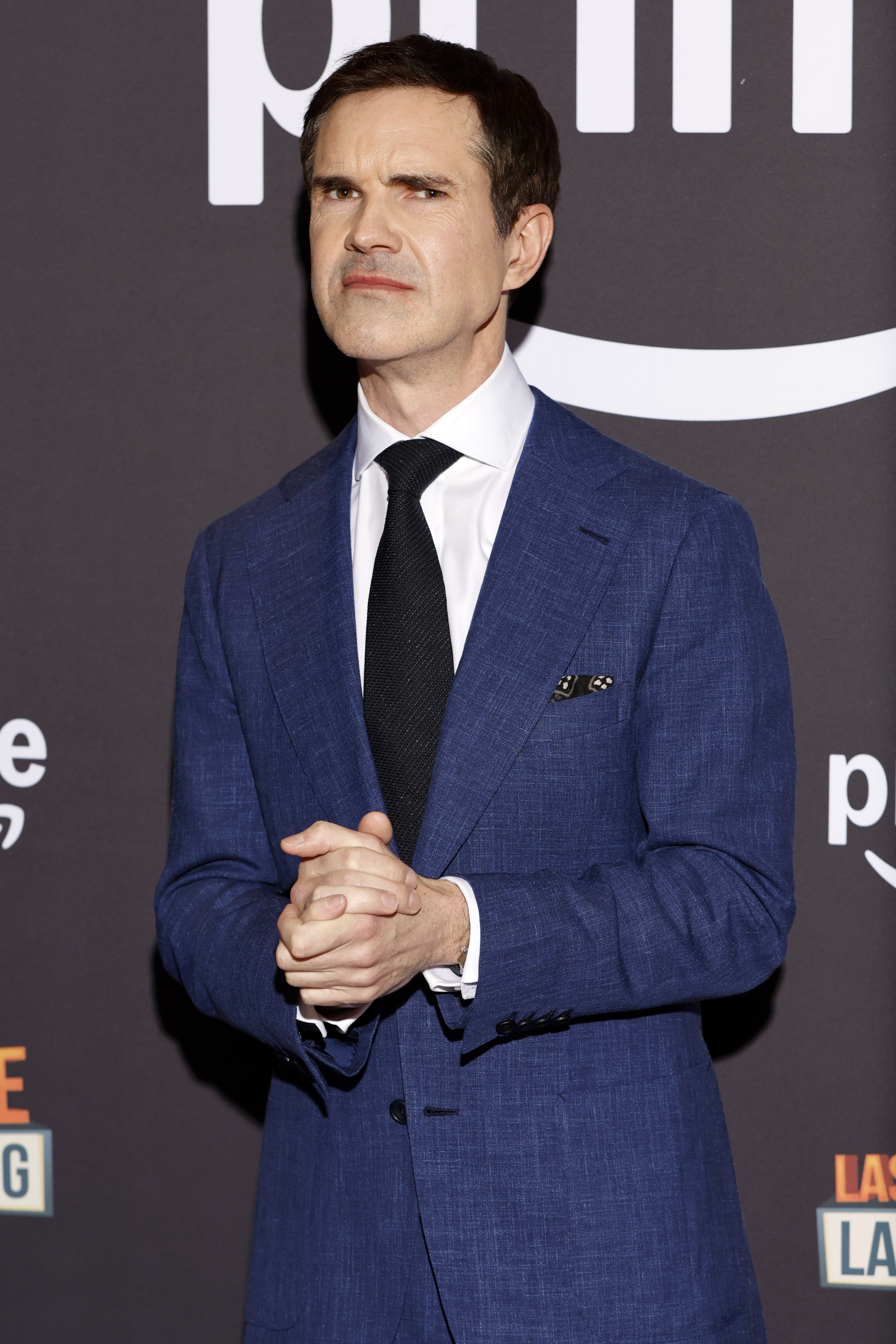 Jimmy Carr attends the "Last One Laughing" photocall at Underbelly Boulevard Soho on 10 March 2025 in London, England. | Source: Getty Images