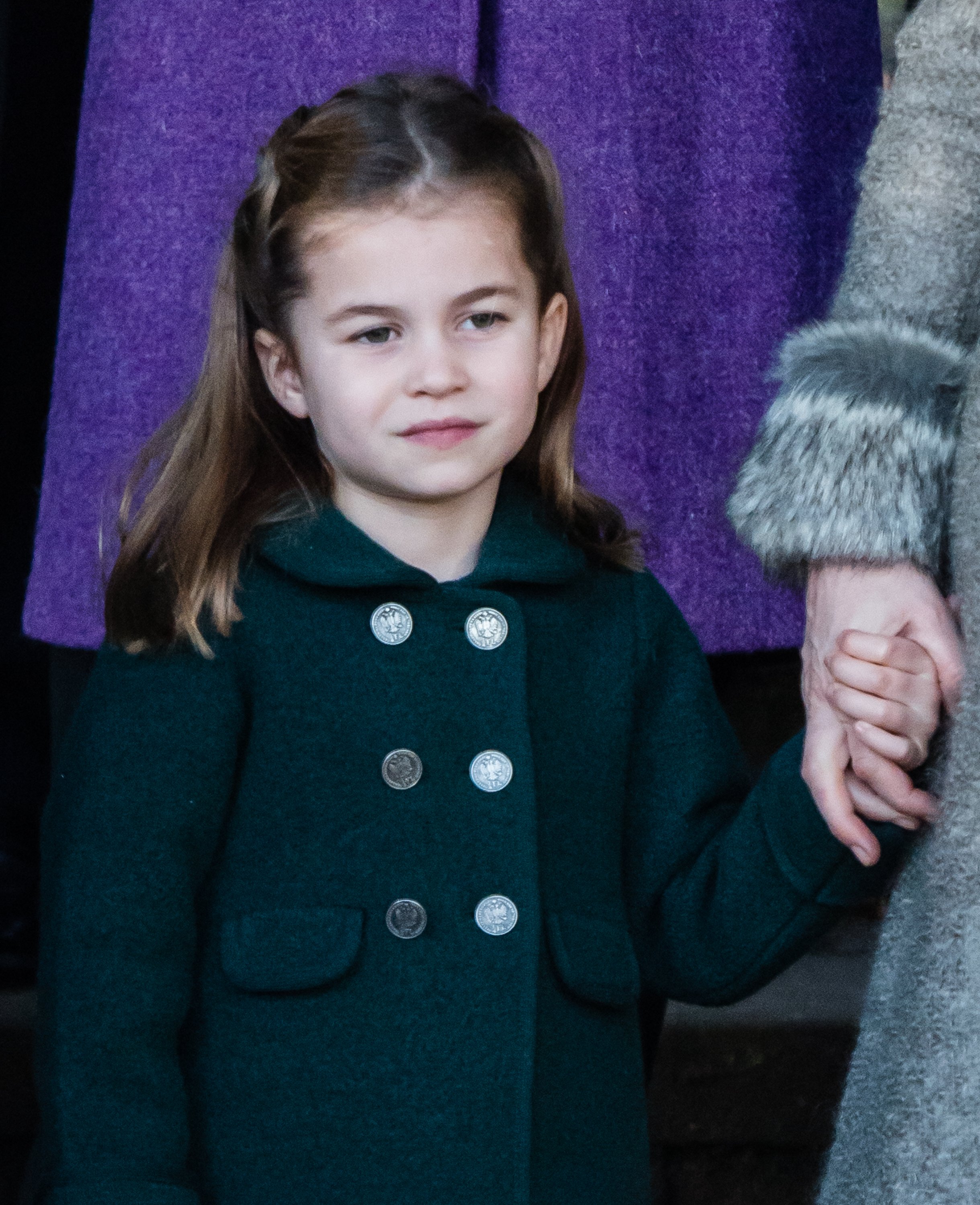 Princess Charlotte attends the Christmas Day Church Service on the Sandringham estate on December 25, 2019 | Photo: Getty Images