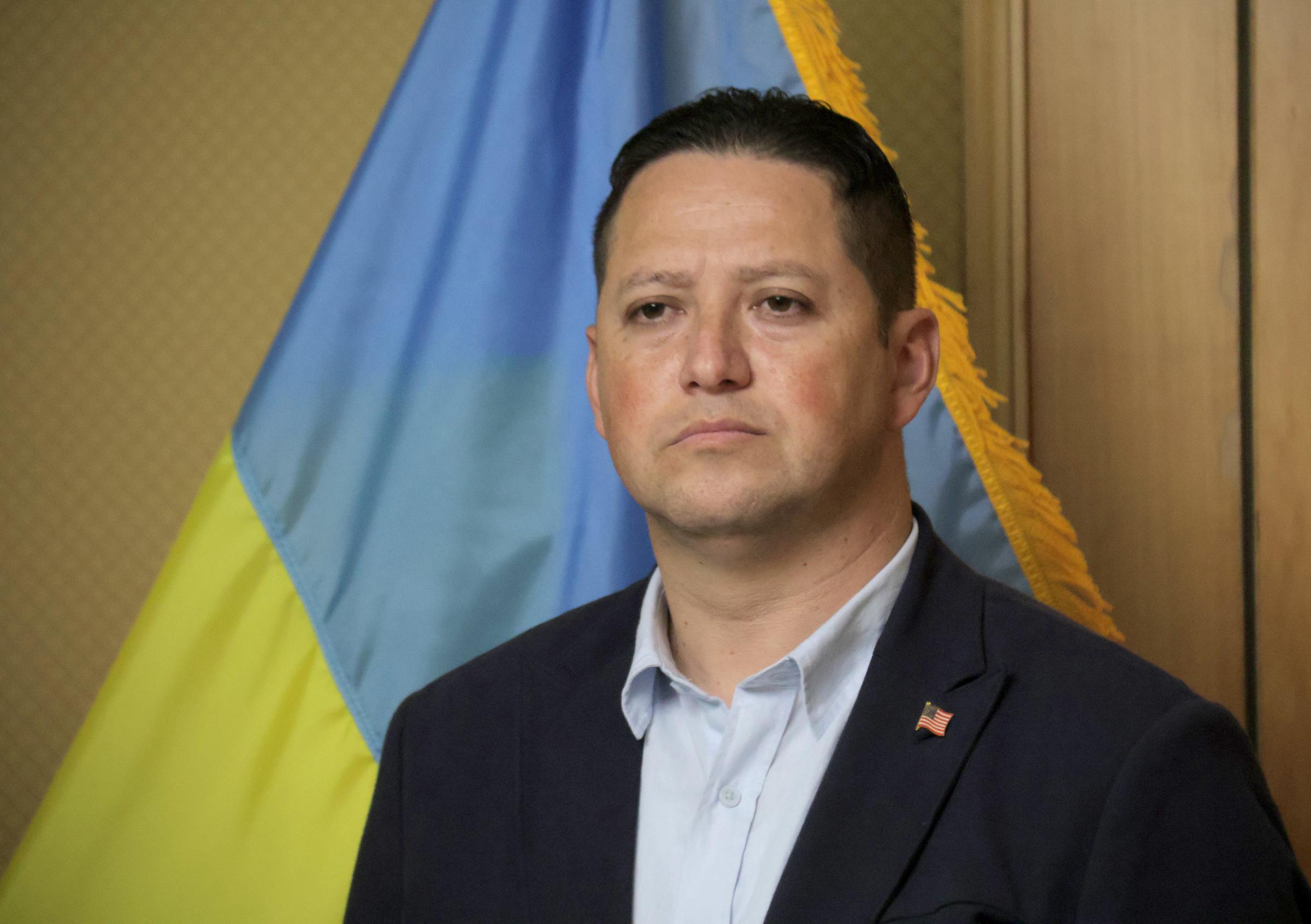Rep. Tony Gonzales attends a briefing during the visit of the bipartisan delegation from the US House of Representatives in Kyiv, Ukraine on July 1, 2024 | Source: Getty Images