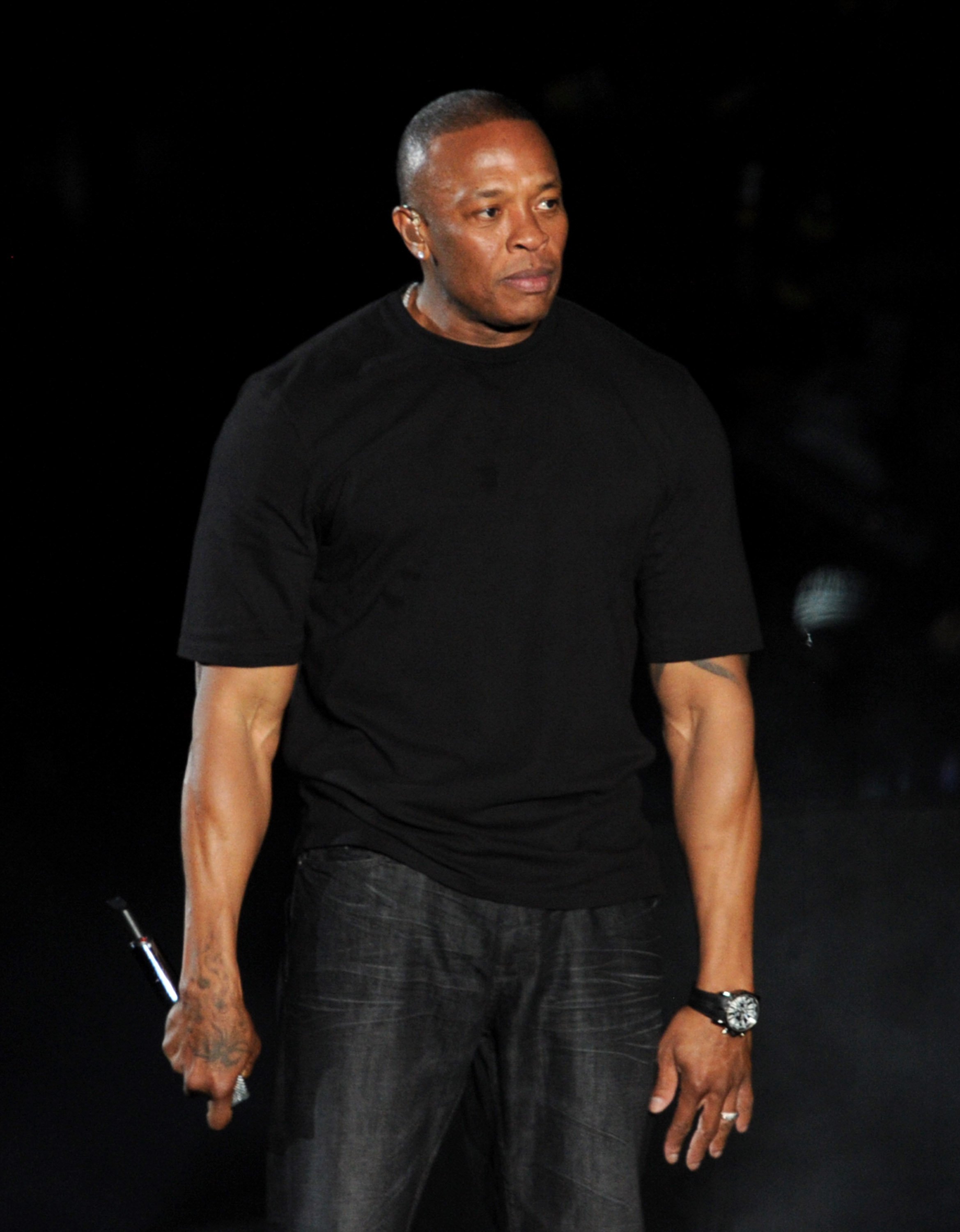 Dr. Dre performs onstage for the 2012 Coachella Valley Music & Arts Festival at the Empire Polo Field on April 15, 2012, in Indio, California | Source: Getty Images
