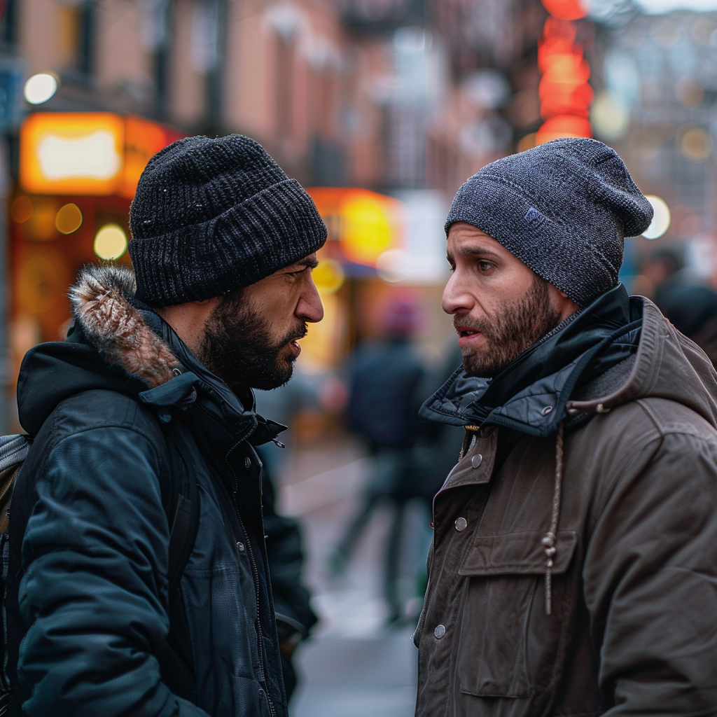 Two men during an argument | Source: Midjourney