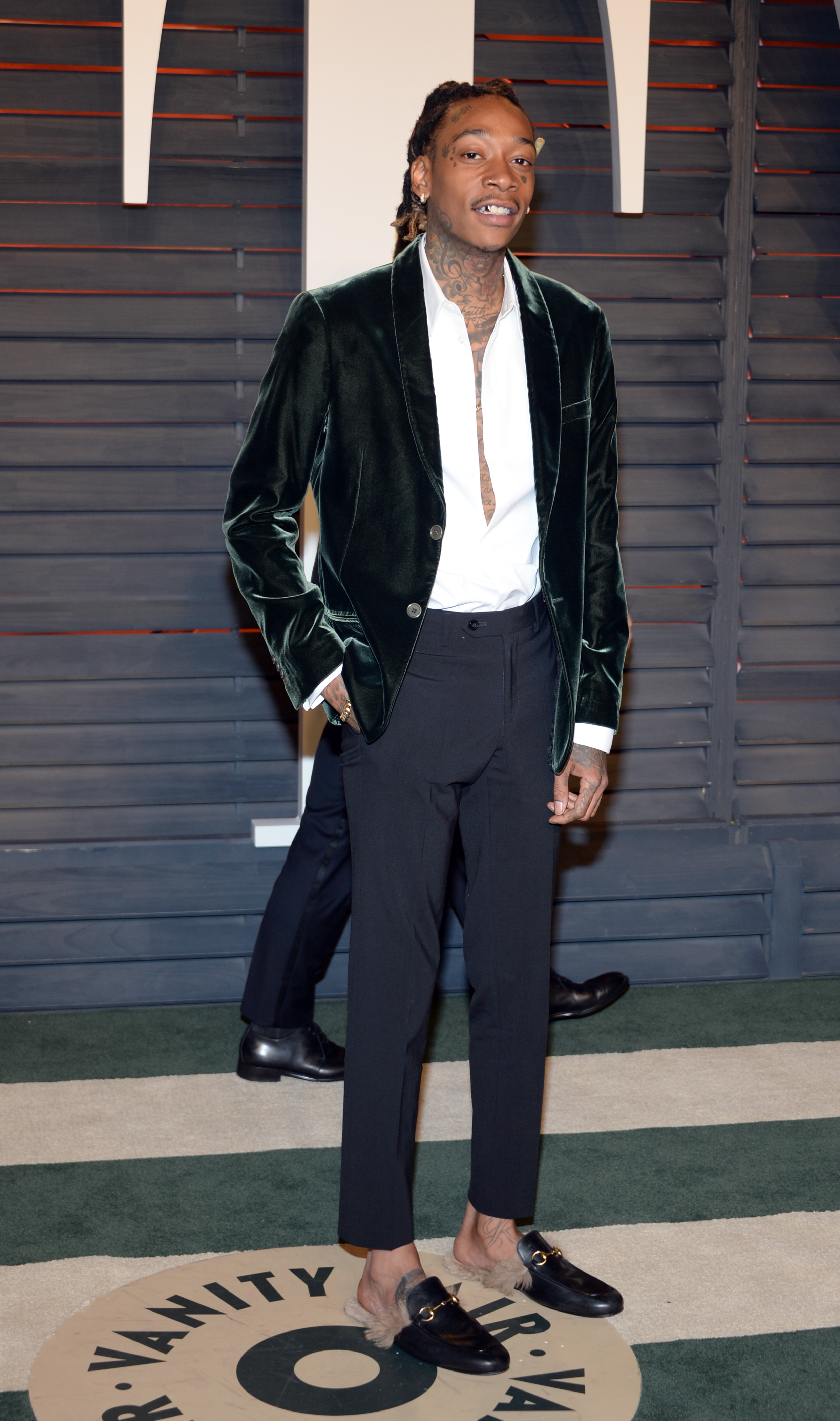 Wiz Khalifa at the Vanity Fair Party following the 88th Academy Awards at The Wallis Annenberg Center for the Performing Arts on February 28, 2016. | Source: Getty Images
