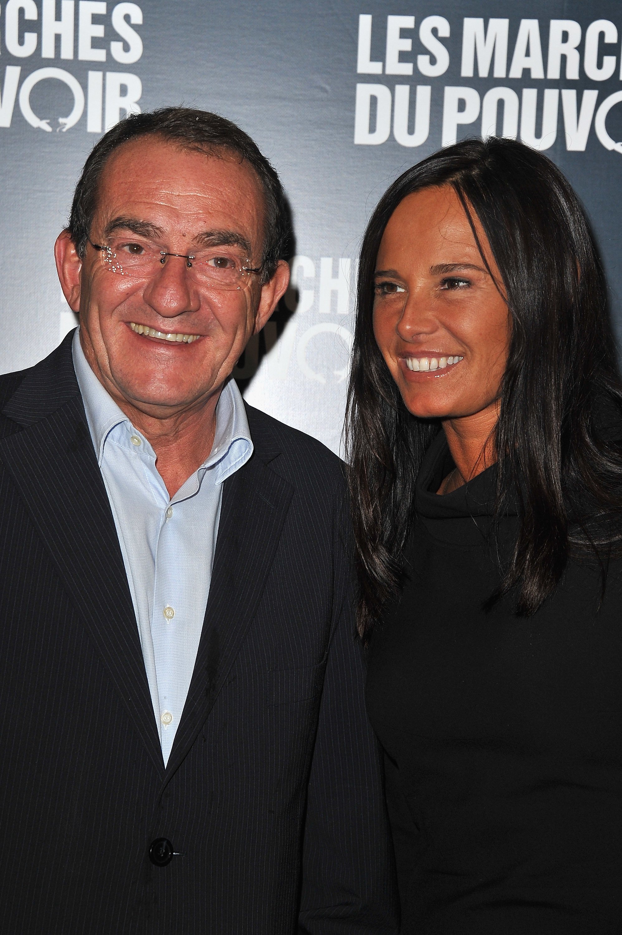 Jean-Pierre Pernaut et Nathalie Marquay au Cinéma UGC Normandie le 18 octobre 2011 à Paris, France. | Photo : Getty Images