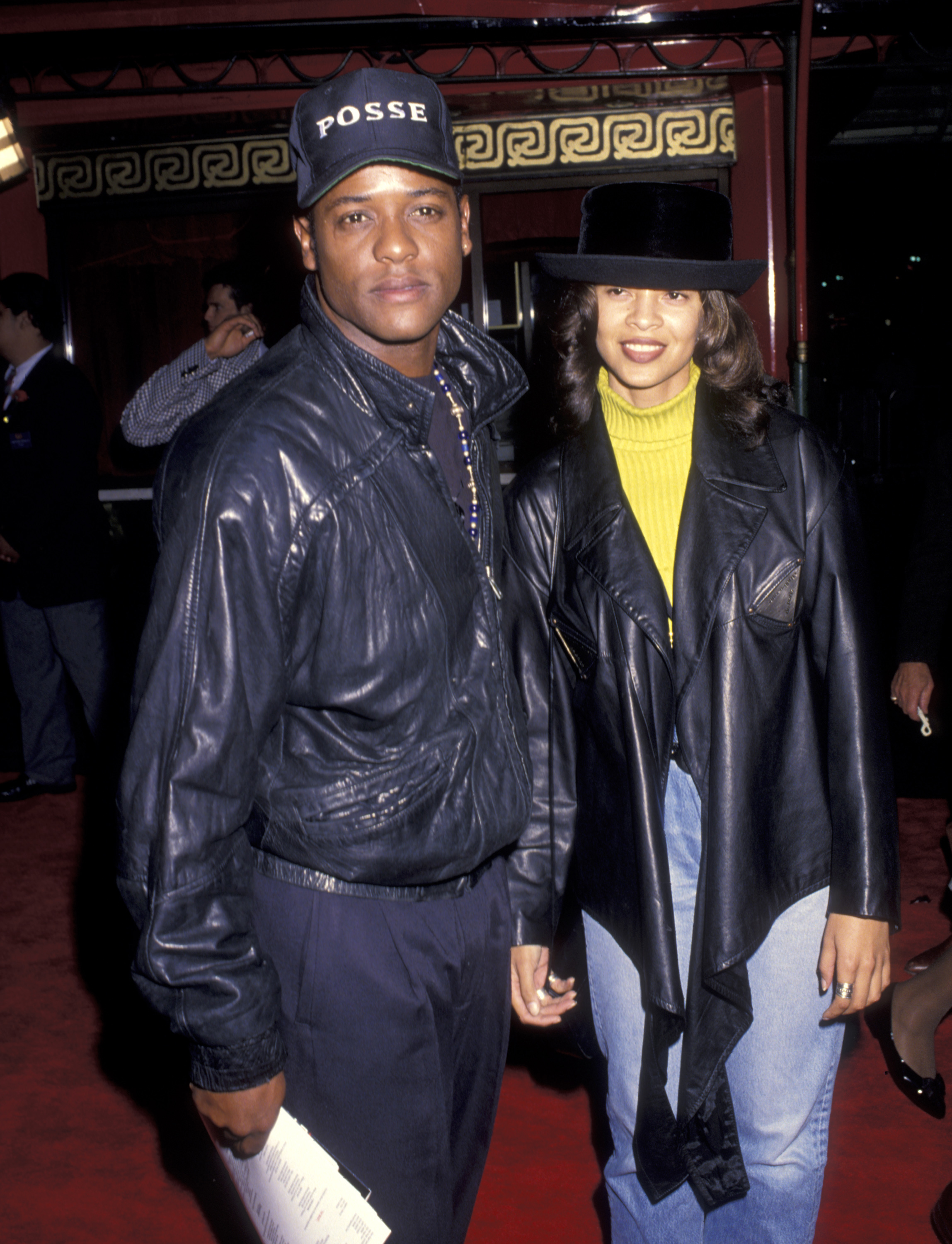 Blair Underwood and Désirée DaCosta at the Los Angeles premiere of "The Bodyguard" in Hollywood, California in 1992. | Source: Getty Images