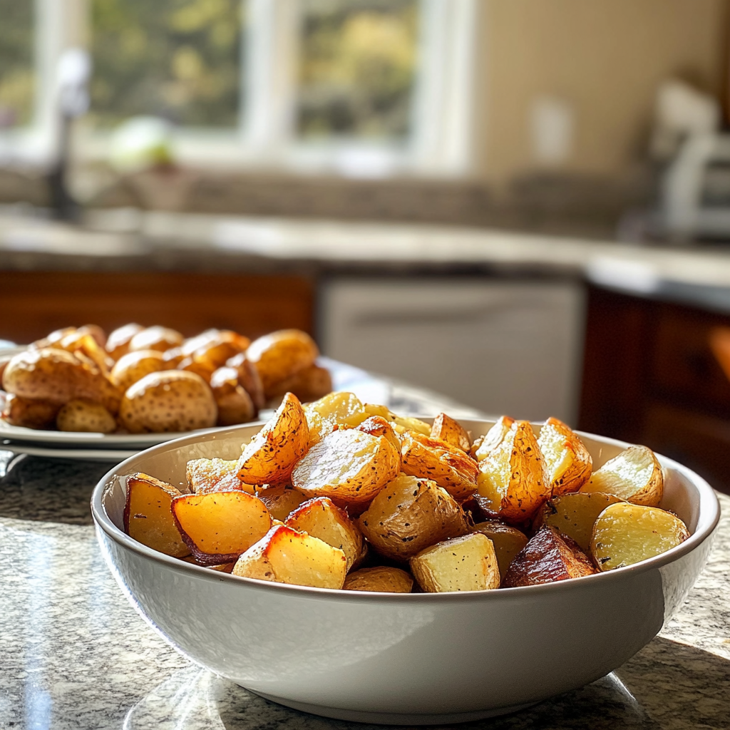 Potatoes on a counter | Source: Midjourney