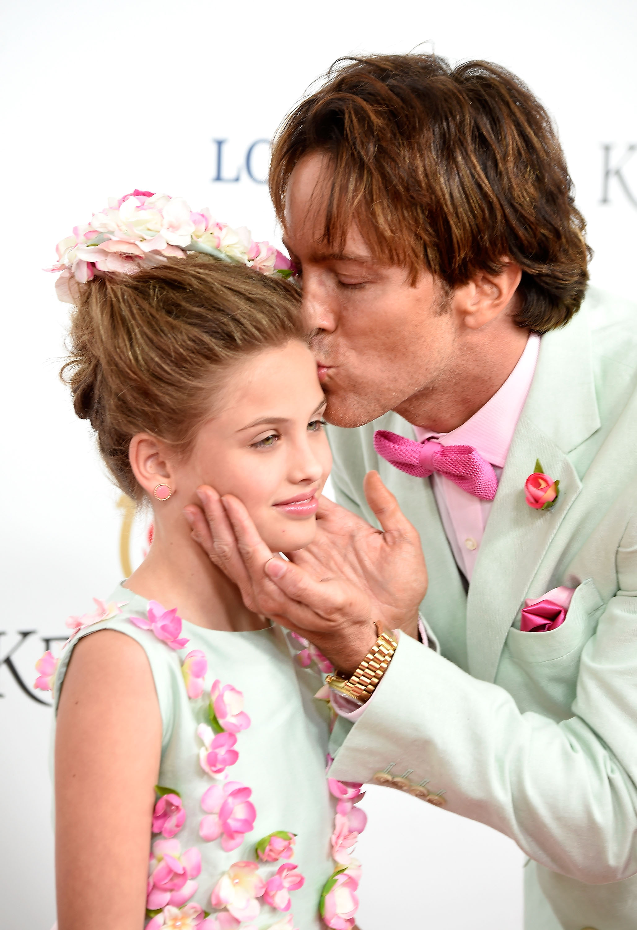 Larry Birkhead and Dannielynn Birkhead in Louisville, Kentucky for the 141st Kentucky Derby at Churchill Downs in 2016 | Source: Getty Images