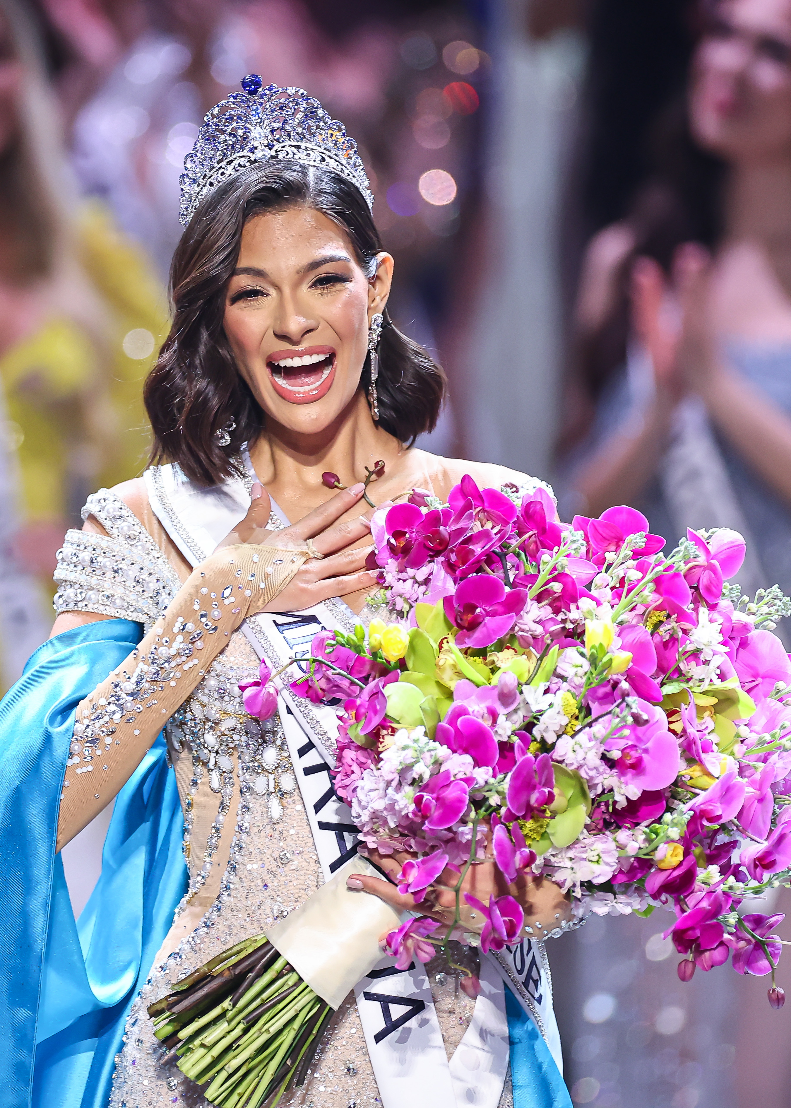 Sheynnis Palacios crowned Miss Universe 2023 during the 72nd competition on November 18, 2023, in San Salvador | Source: Getty Images
