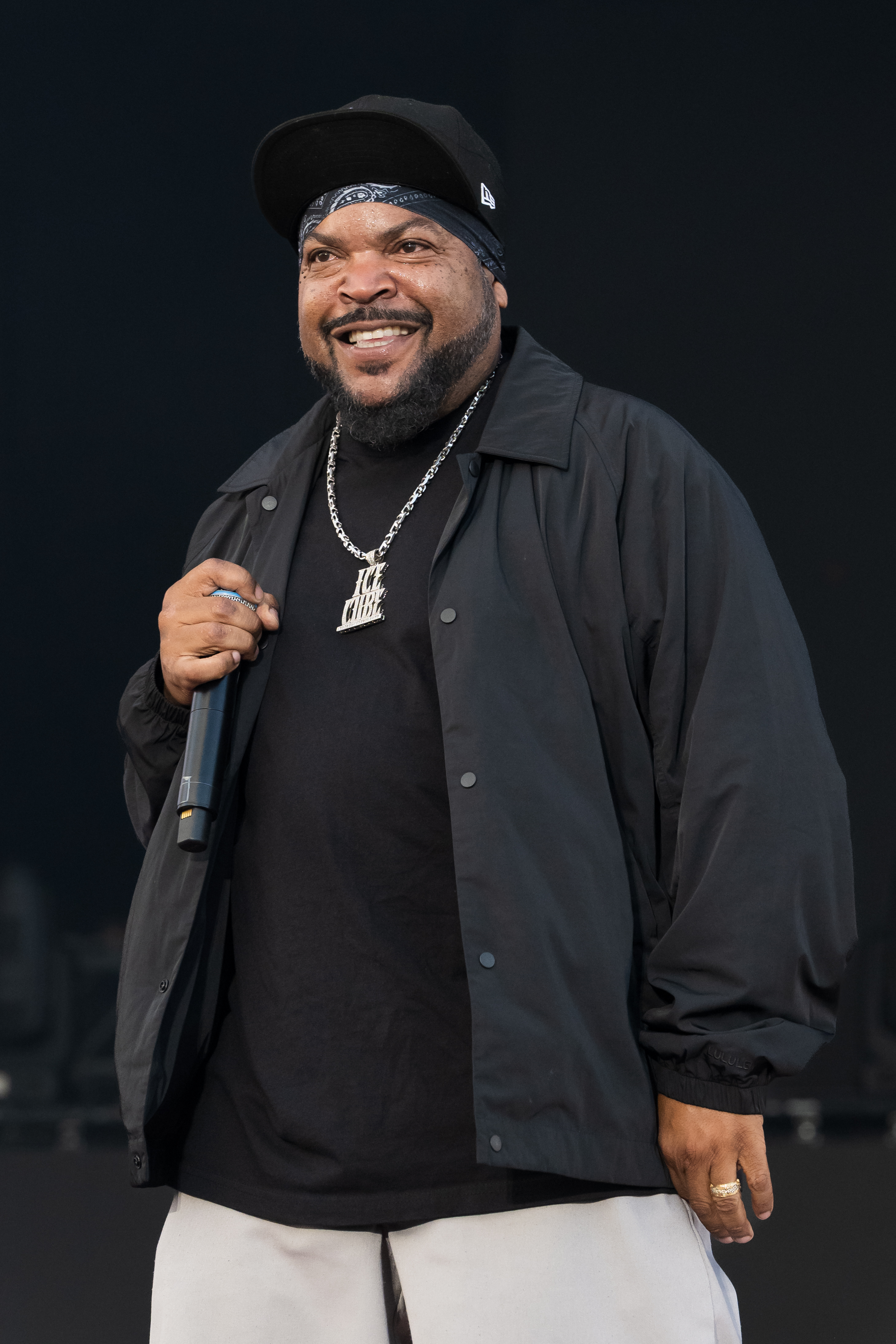 Ice Cube performing onstage at the Tortuga Music Festival in Fort Lauderdale, Florida on April 10, 2026. | Source: Getty Images