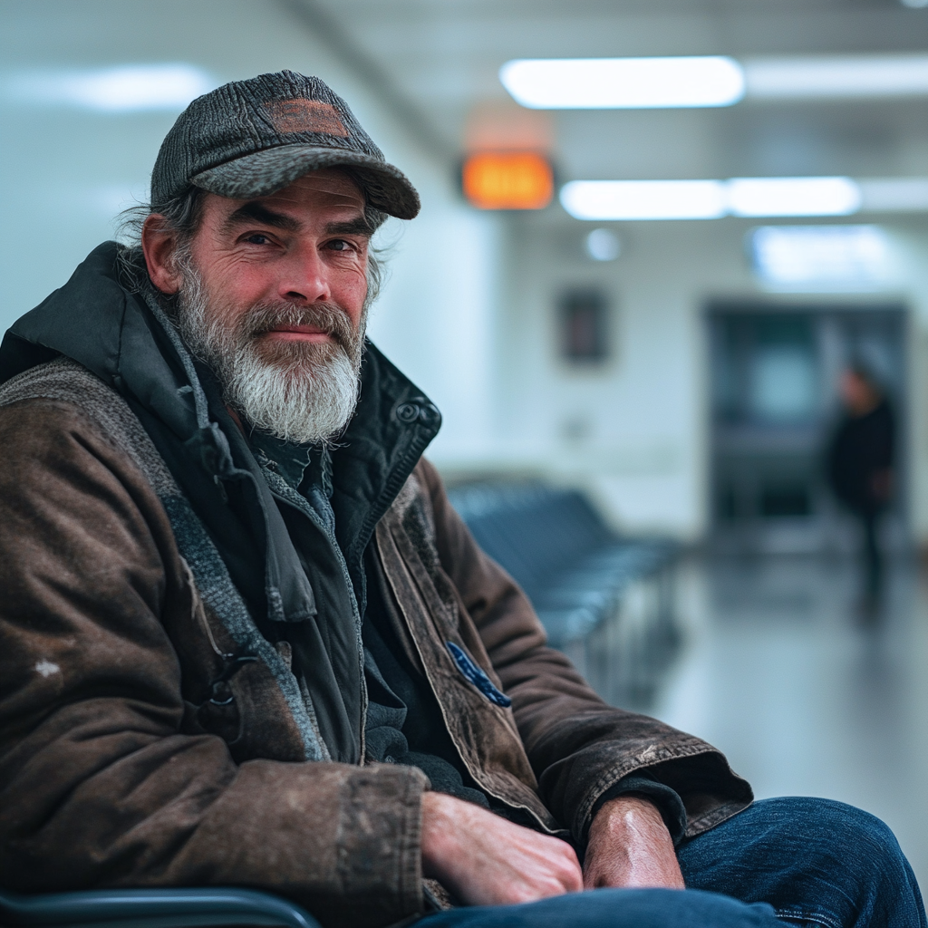 A hopeful homeless man | Source: Midjourney