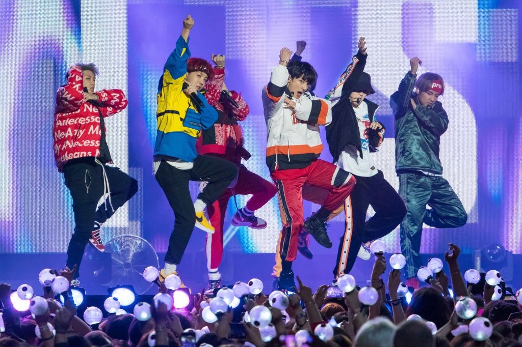 Korean K-pop band 'BTS' are seen at 'Jimmy Kimmel Live' on November 15, 2017 in Los Angeles, California, 2017. | Source: Getty Images 