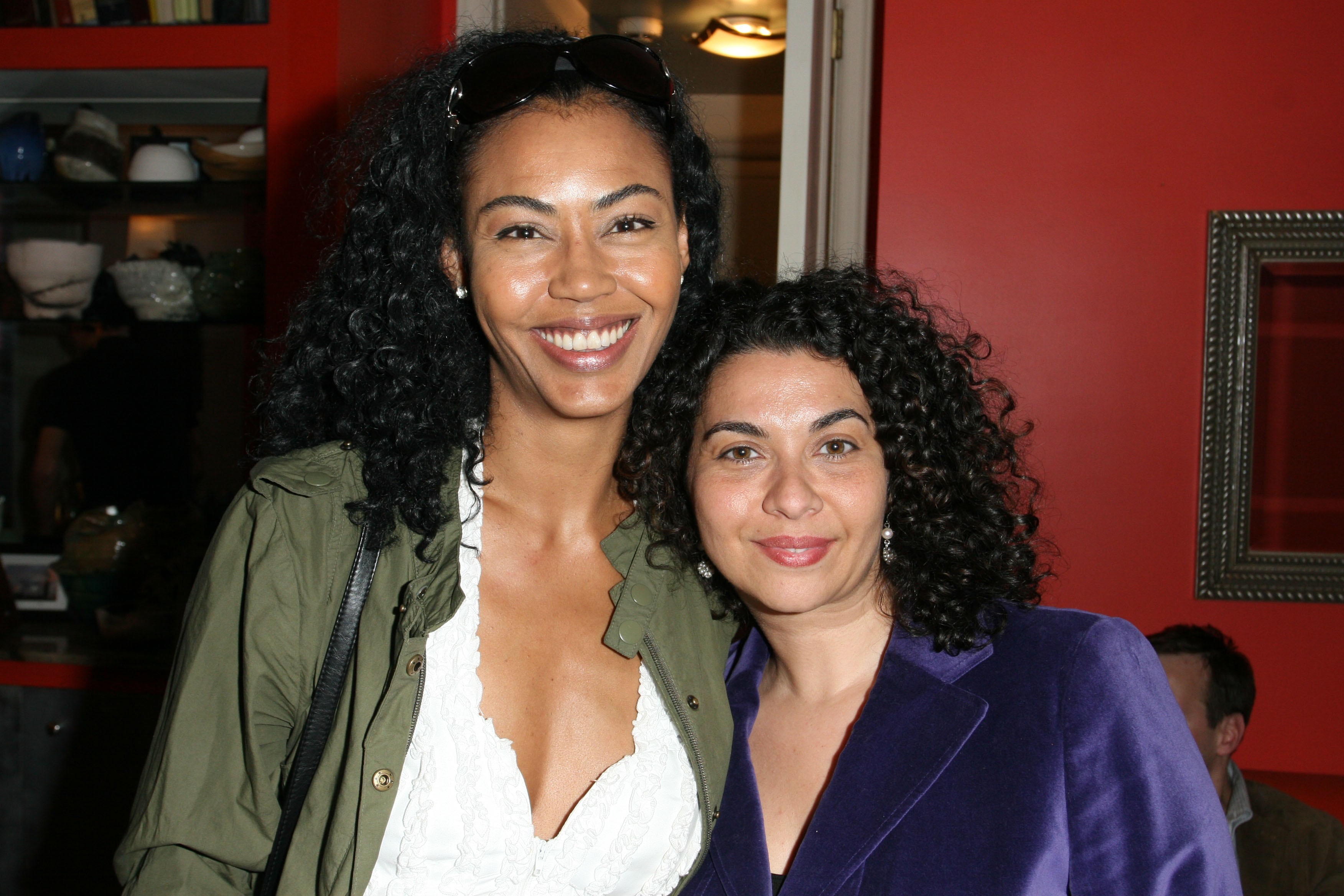 Juliette Powell and Melek Pulatkonak are seen at "DEAD END GENE POOL" Book Launch Party, A Memoir by WENDY BURDEN at 10 West 15th Street on April 8, 2010, in New York City | Source: Getty Images