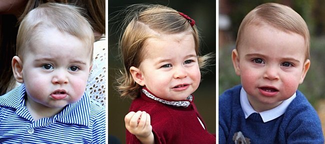 Prince George, Princess Charlotte, and Prince Louis when they were all one-year-old | Photo: Instagram