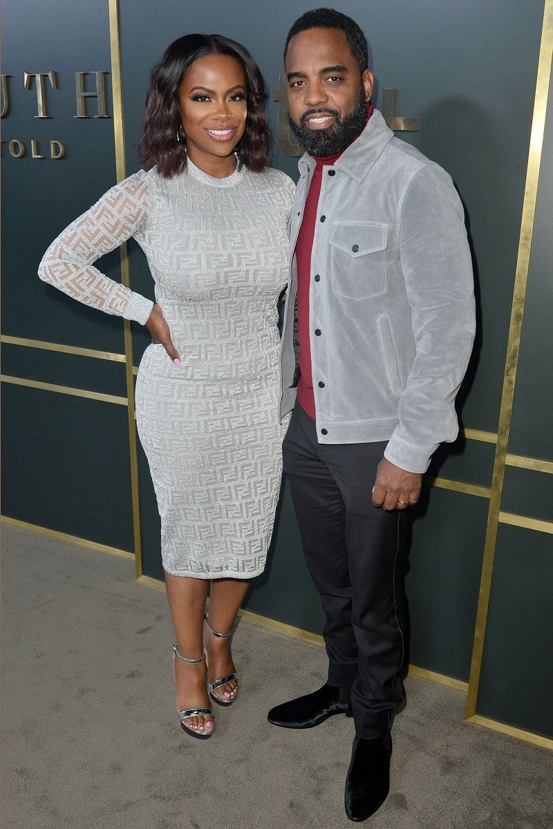 Kandi Burruss and Todd Tucker arriving at the premiere of Apple TV+'s 'Truth Be Told' at AMPAS Samuel Goldwyn Theater  in Beverly Hills, California, in November 2019. I Image: Getty Images. 