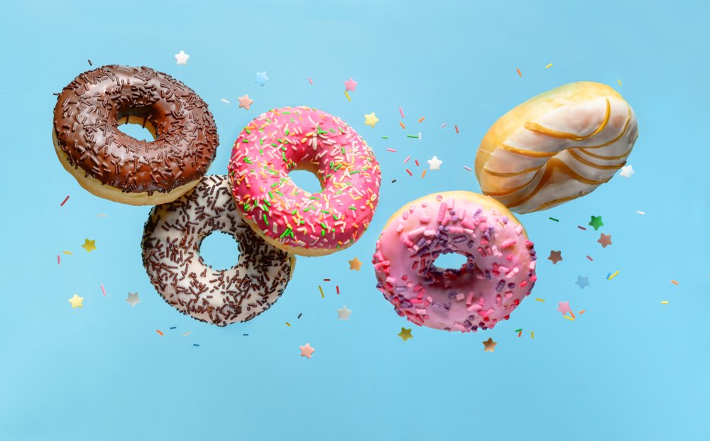 A photo of flying doughnuts. | Photo: Shutterstock