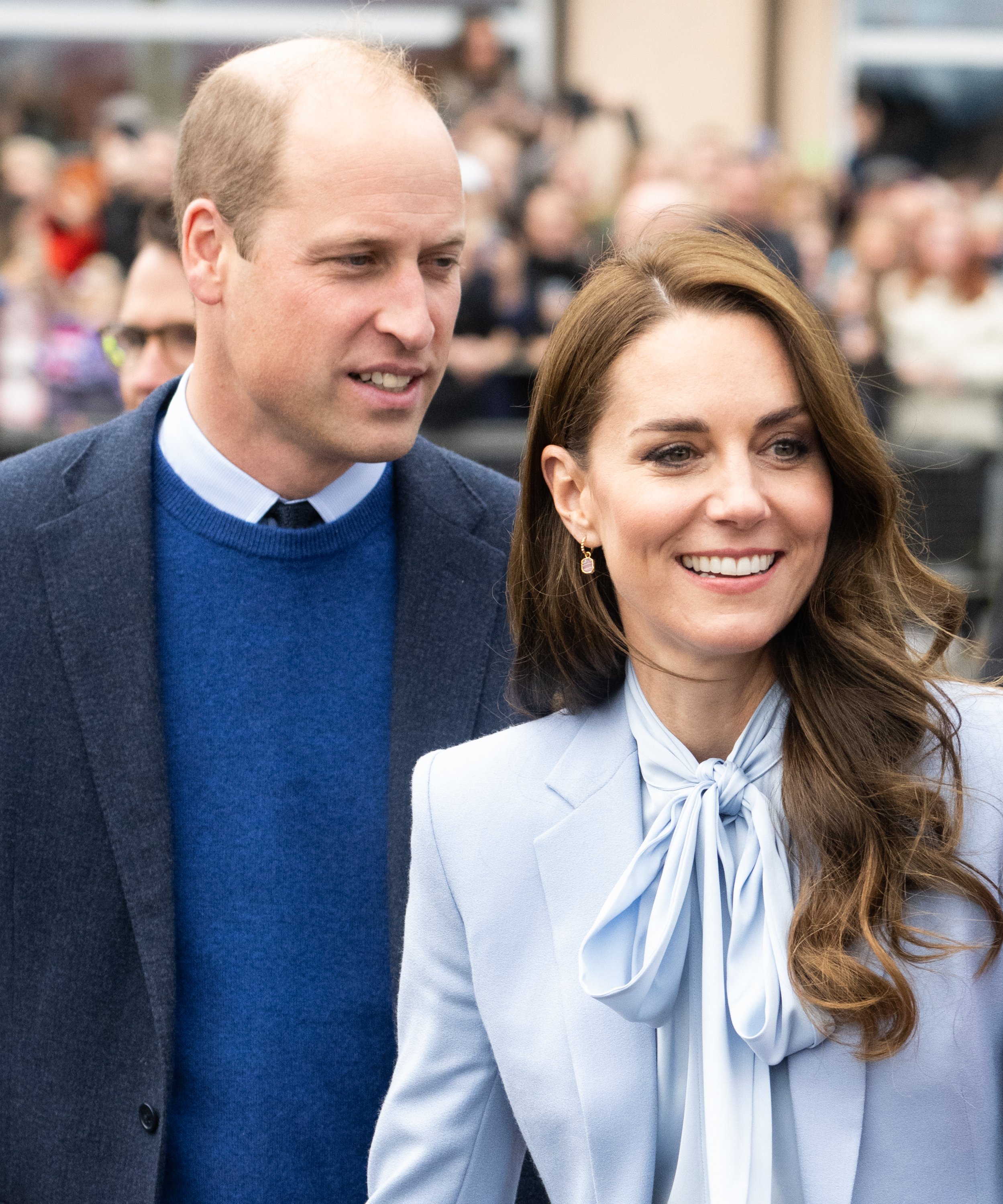 Prince William and his wife Kate Middleton during a visit to Carrickfergus on October 6, 2022 in Carrickfergus, Northern Ireland ┃Source: Getty Images