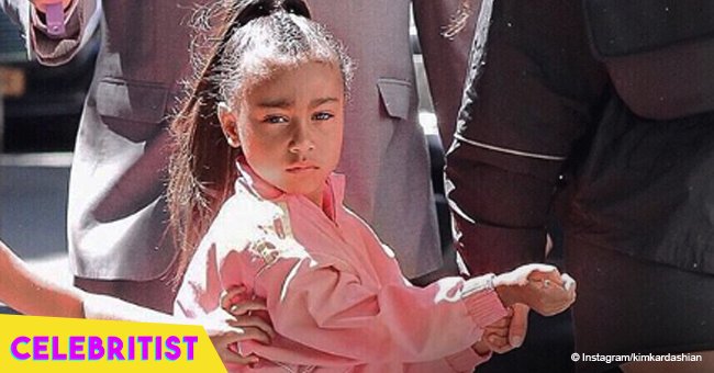 North West rocks long curls in recent picture with mom Kim and grandma Kris Jenner