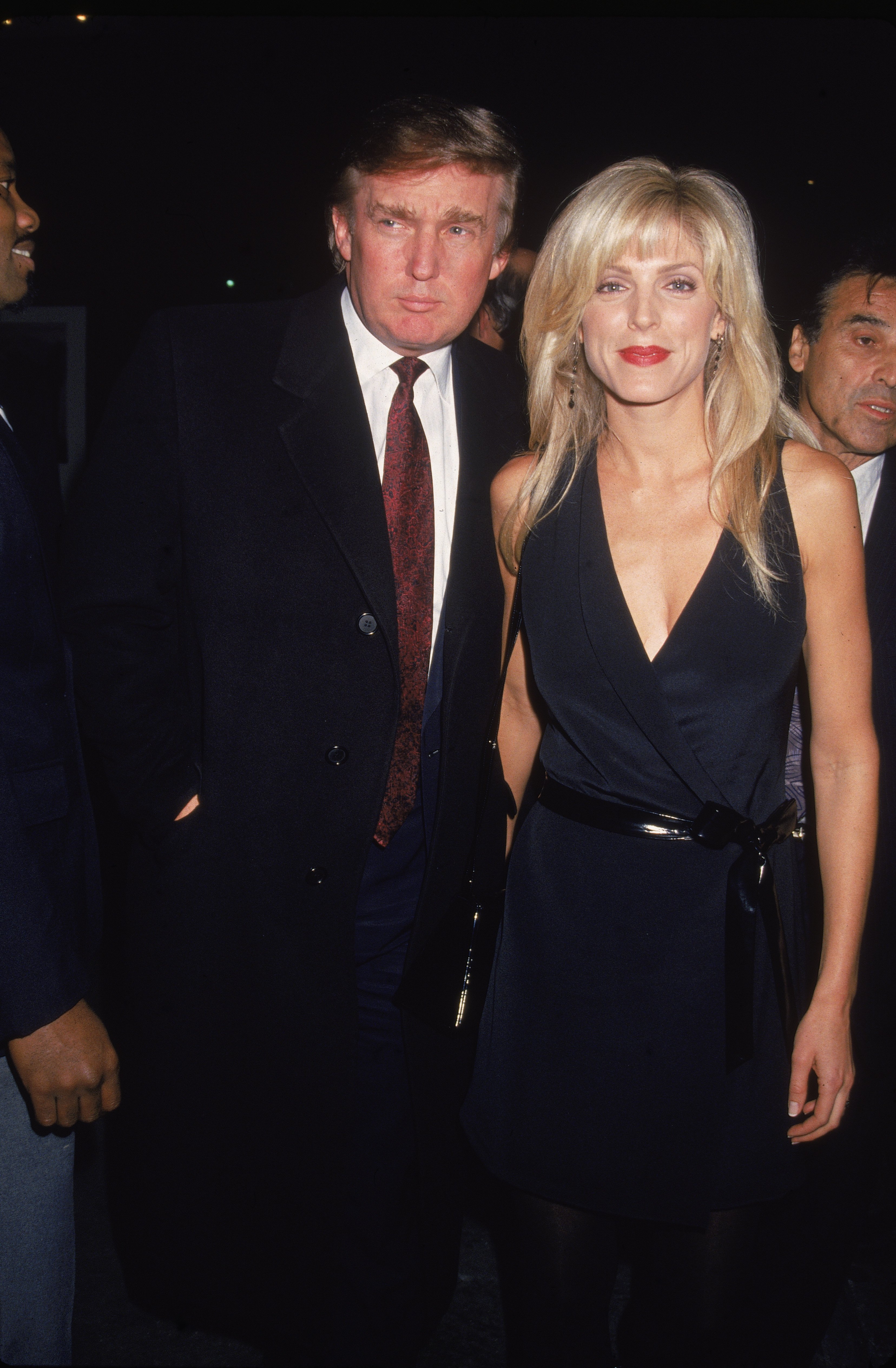 Donald Trump and Marla Maples attend the premiere of the film 'Nell' in New York City on May 1994. | Source: Getty Images