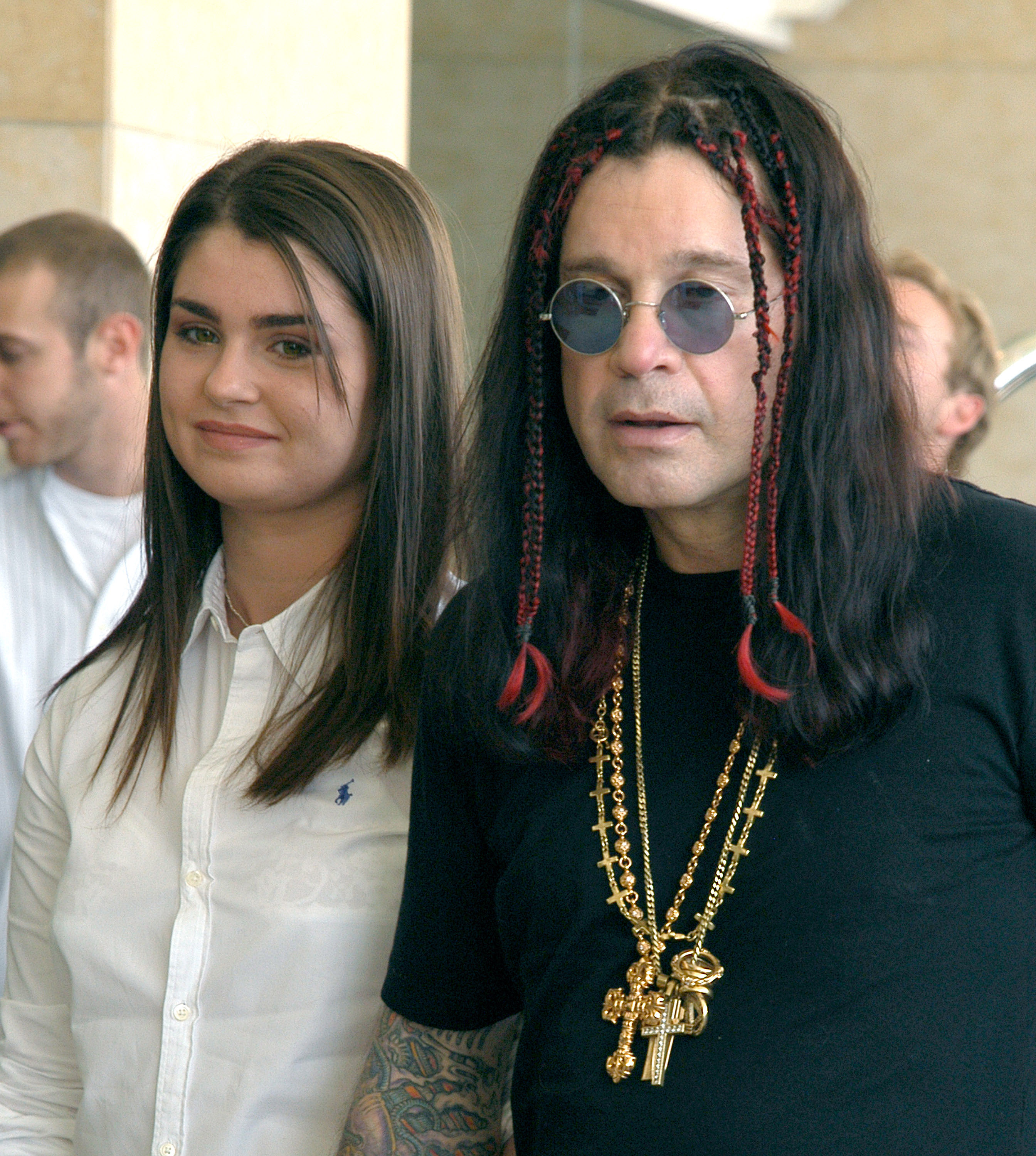 Aimee and Ozzy Osbourne on day 1 of the TCA July 2003 Cable Press Tour in Hollywood | Source: Getty Images