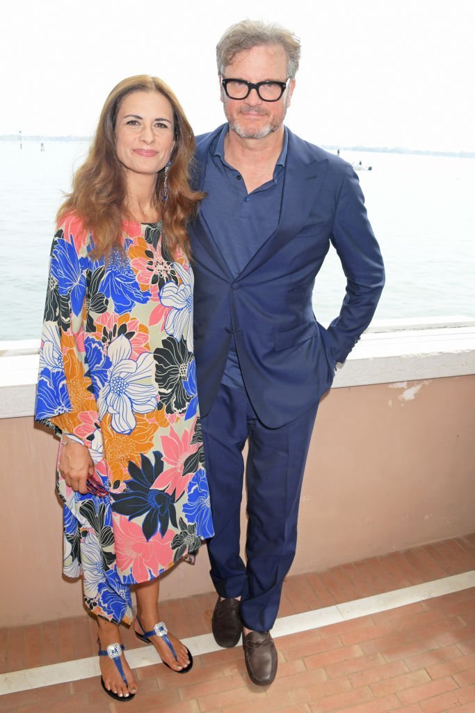 Livia Firth and Colin Firth attend The Green Carpet Fashion Awards lunch, hosted by CNMI and Eco-Age, at Belmond Cipriani Hotel | Photo: Getty Images