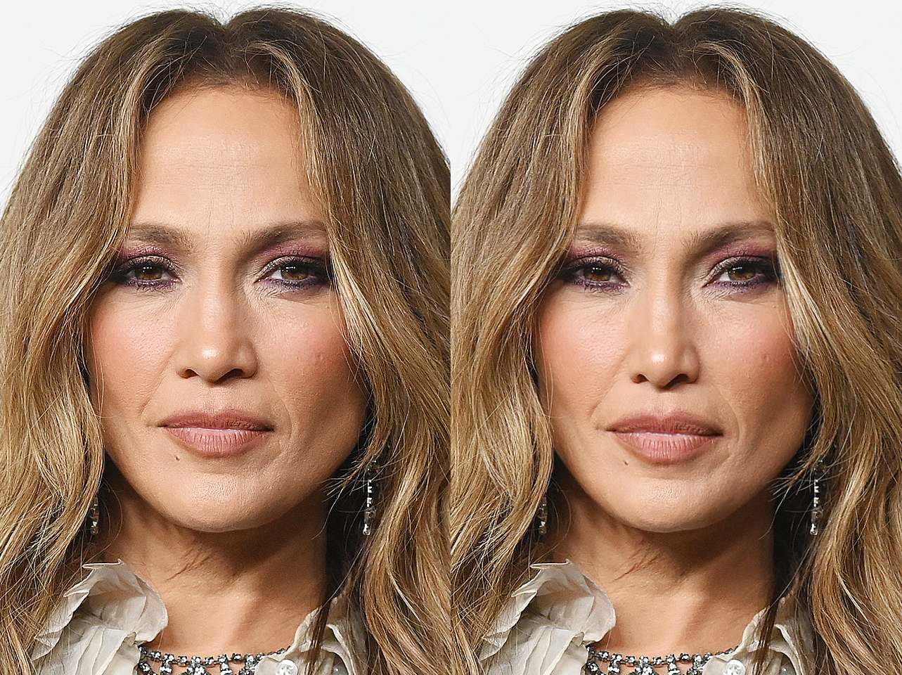 Jennifer Lopez vs how she would look with the Golden Ratio | Source: Getty Images