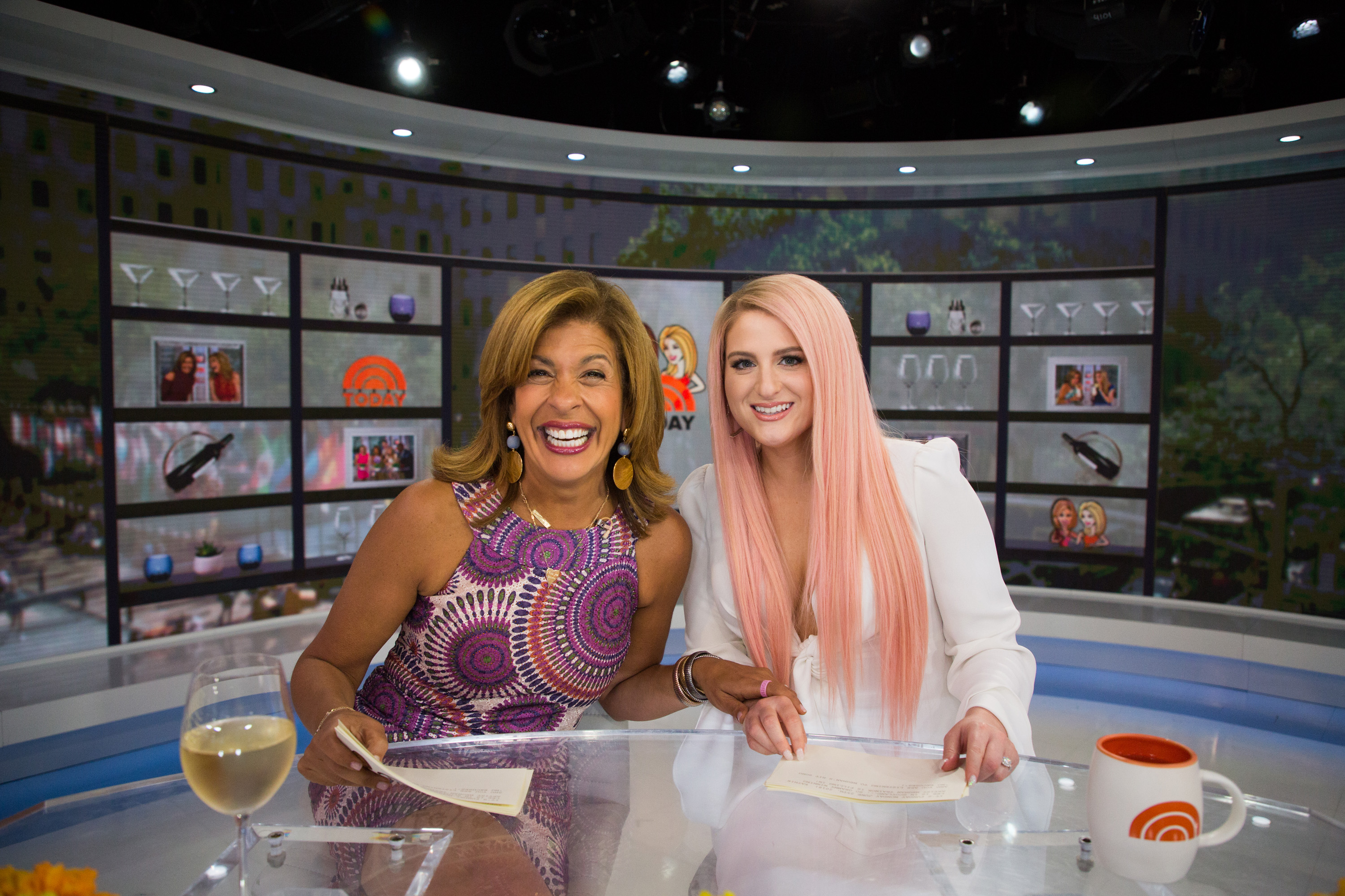 Hoda Kotb and Meghan Trainor are seen June 25, 2018 | Source: Getty Images