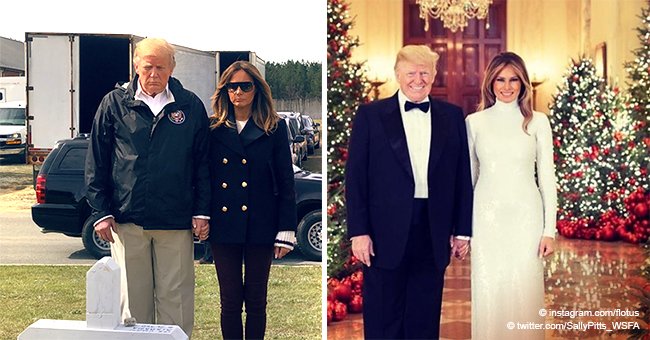 Internet Erupts with 'Fake Melania' Posts after Pics of FLOTUS Emerge in Tornado-Stricken Areas