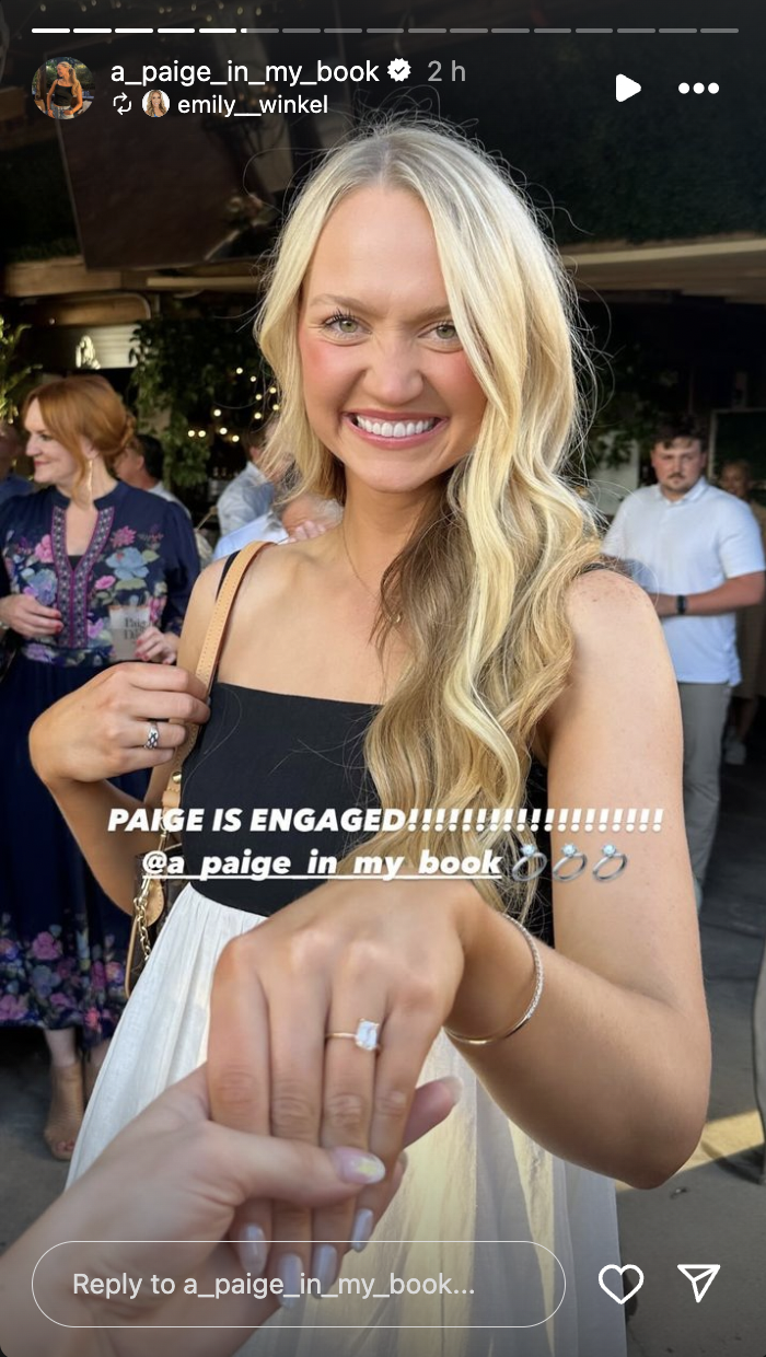 Paige Drummond showing off her engagement ring, posted on August 6, 2024 | Source: Instagram/a_paige_in_my_book