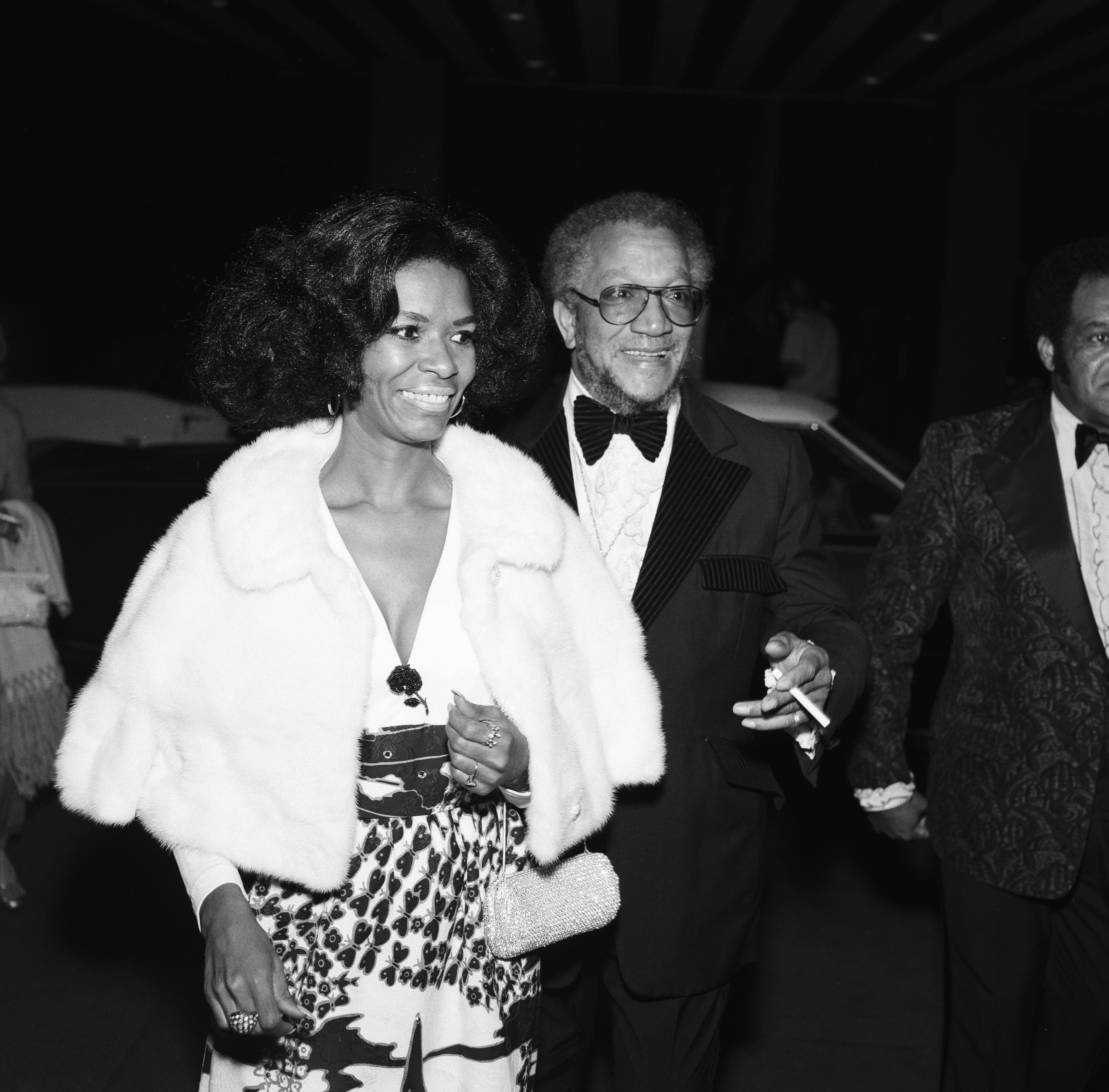 Betty Jean Harris, and Redd Foxx, attend  the "Tonight Show Starring Johnny Carson" 10th Anniversary party on September 30, 1972 | Photo: Getty Images