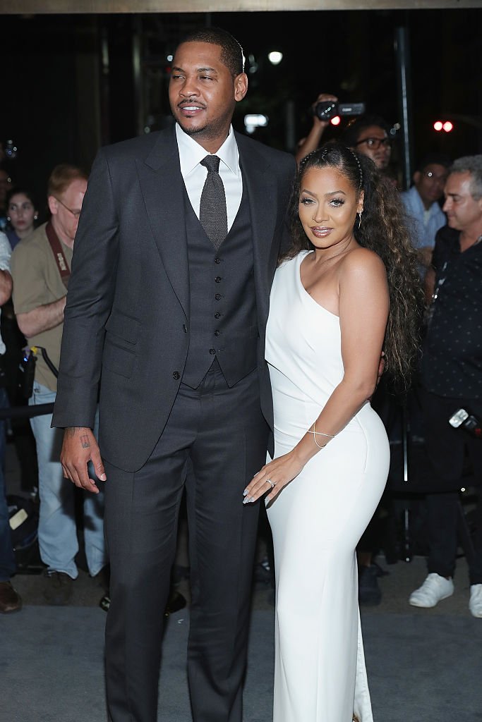 Carmelo Anthony and La La Anthony attend Tom Ford fashion show during New York Fashion Week September 2016 at 99E 52d St. | Photo: Getty Images