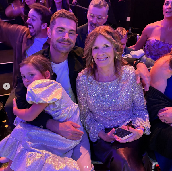Olivia, Zac Efron, and Starla Baskett from a post dated November 18, 2025 | Source: Instagram/dancingwiththestars