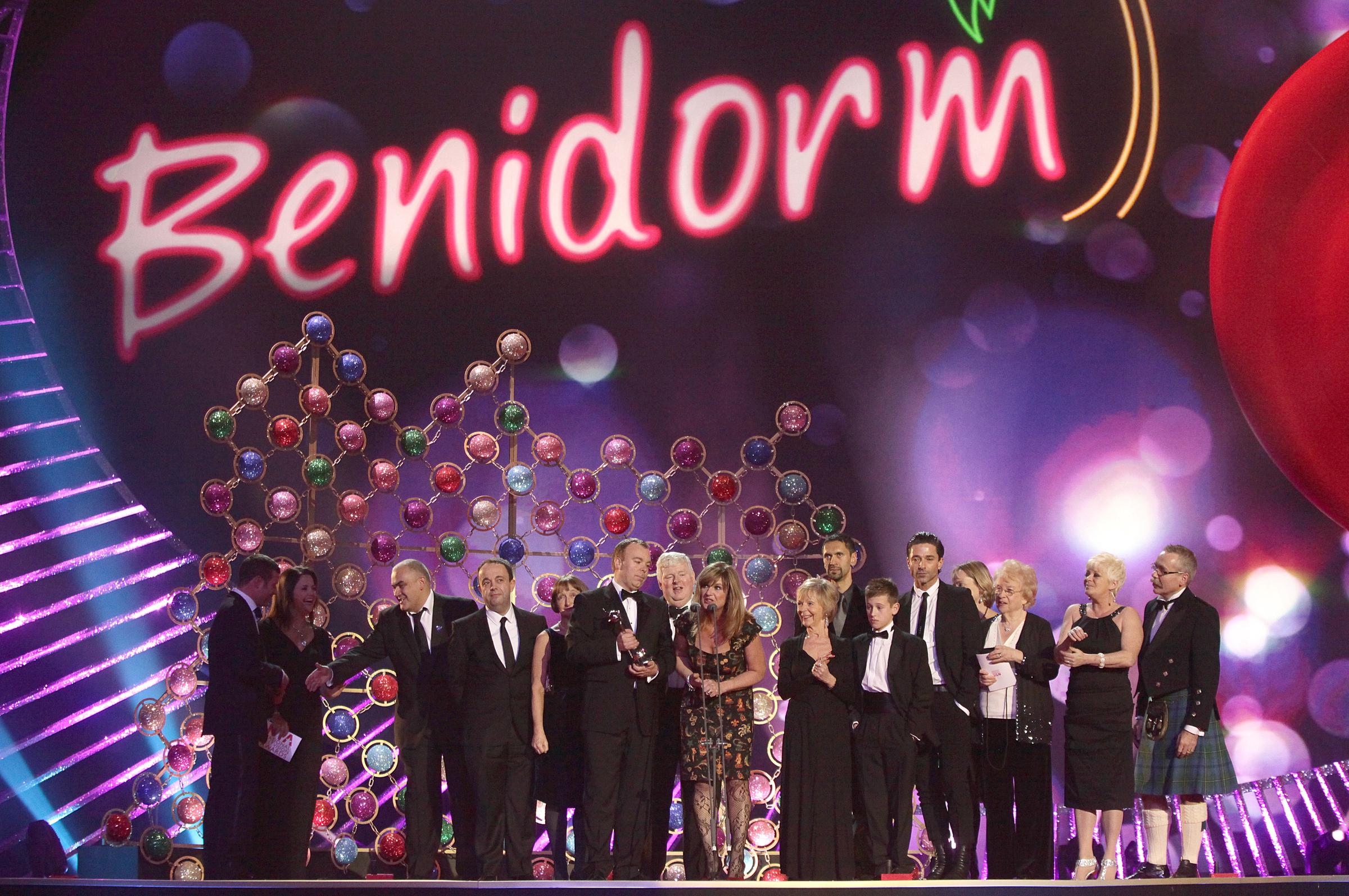 Steve Pemberton and the cast of "Benidorm" accept the award for Most Popular Comedy Programme during the 2011 National Television Awards at the O2 Arena on 26 January in London, England. | Source: Getty Images