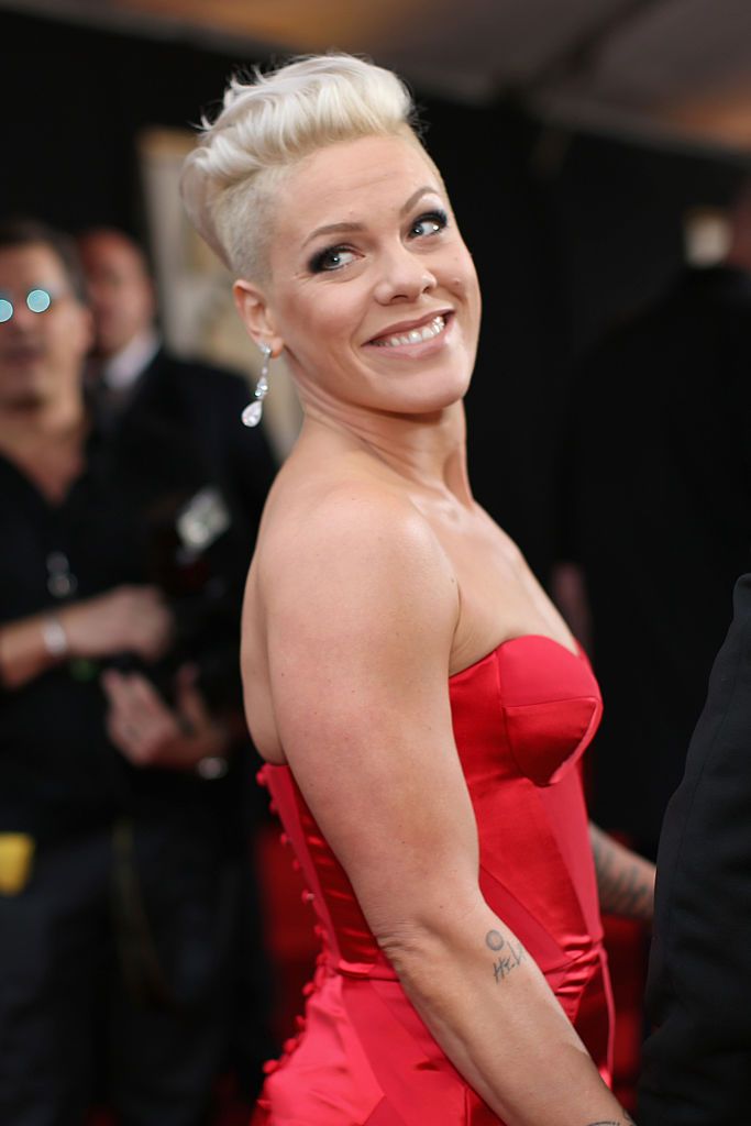 Pink at the 56th Grammy Awards on January 26, 2014, in Los Angeles, California. | Source: Christopher Polk/Getty Images