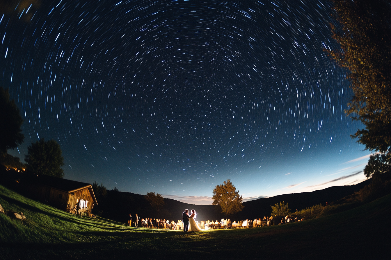 A newlywed couple dancing | Source: Midjourney