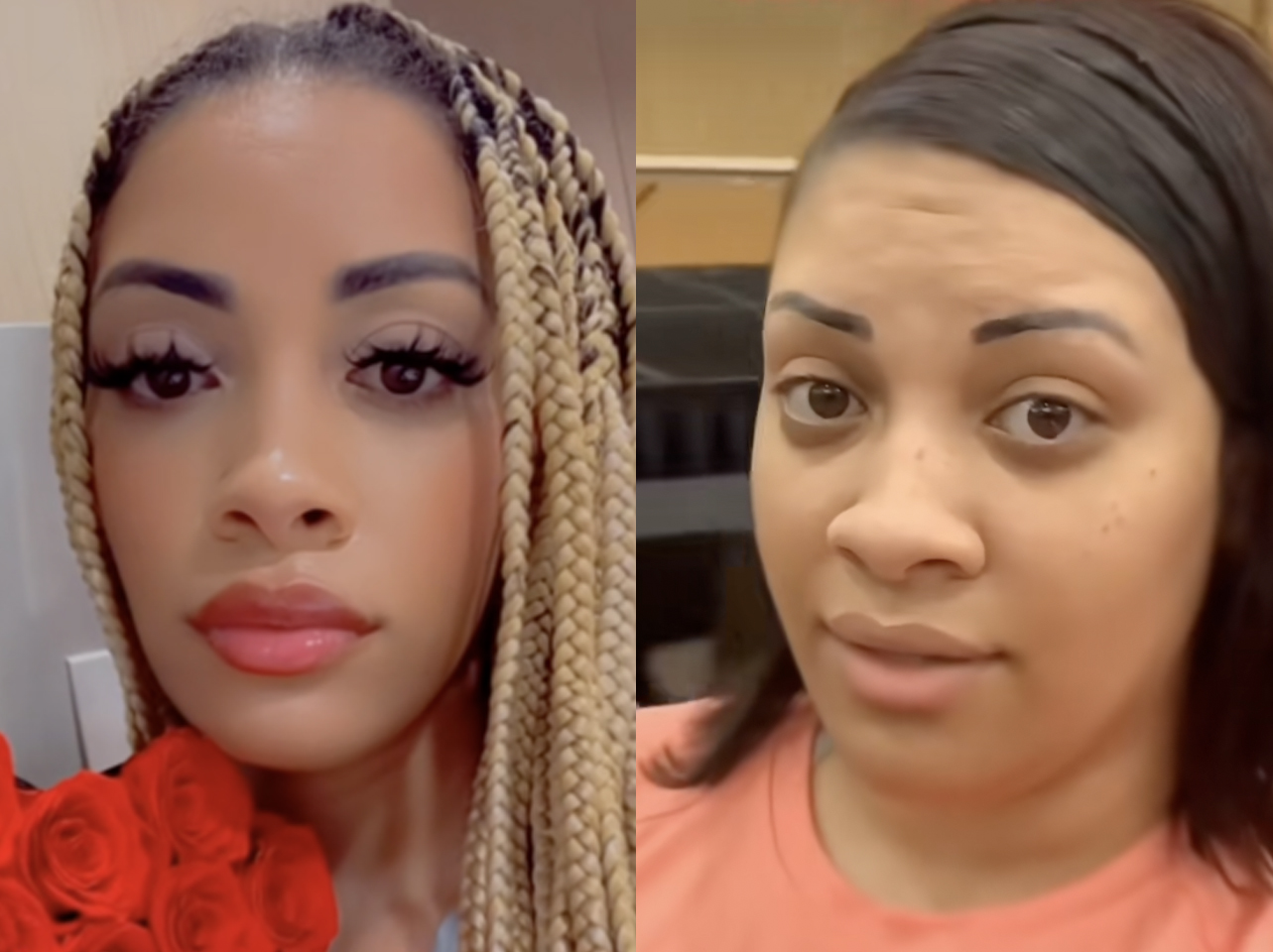 A TikToker's before-and-after photos: single vs. in a relationship. | Source: TikTok/anissanicolehill