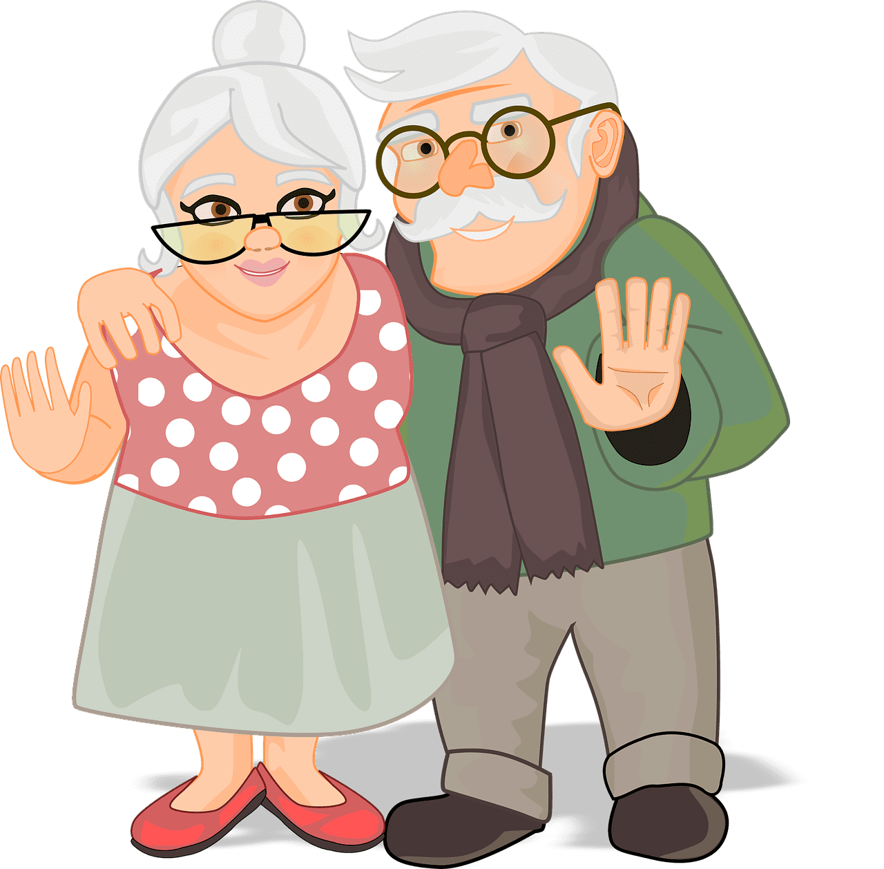 Elderly couple animation | Source: Pixabay 
