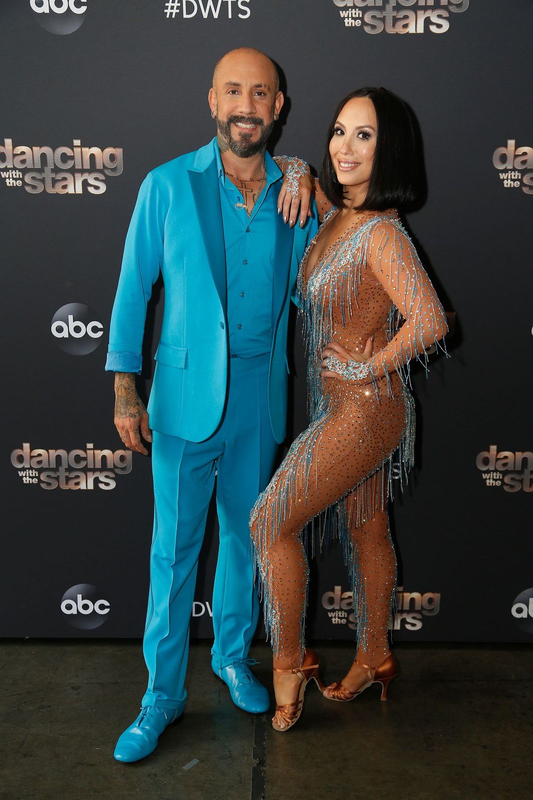 AJ McLean & Cheryl Burke at ABC's "Dancing With the Stars" - Season 29 - Season Premiere on September 14, 2020 | Photo: Getty Images