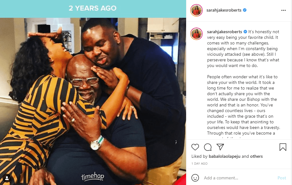 Bishop T.D. Jakes' Wife Serita and Kids Show Enormous Love to Their Dad ...