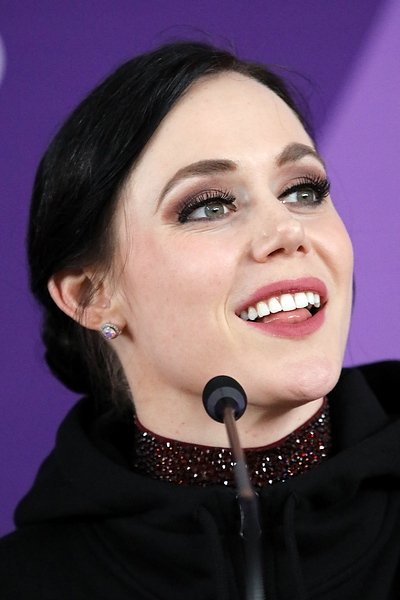 Tessa Virtue during the press conference at the 2018 Winter Olympics in PyeongChang | Source: Wikimedia