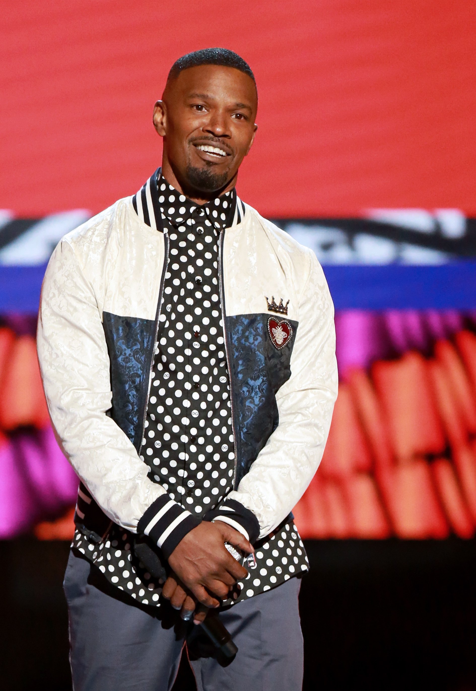 amie Foxx speaks onstage at the 2018 BET Awards at Microsoft Theater on June 24, 2018, in Los Angeles, California. | Source: Getty Images.